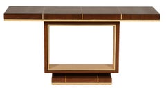 Elegant Contemporary Art Deco Style Inlaid Lacquer Console Table