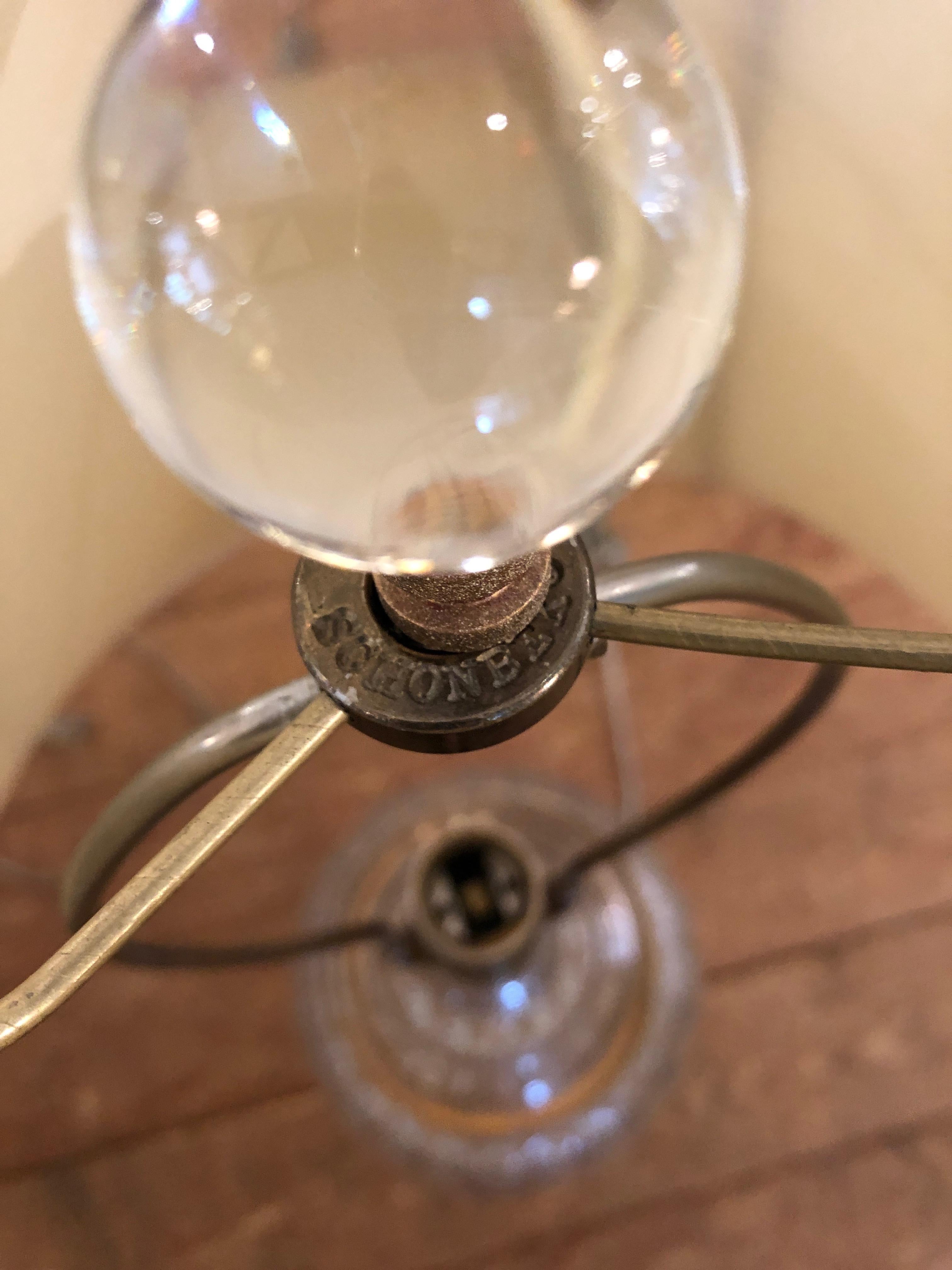American Pair of Elegant Crystal Schonbek Lamps For Sale