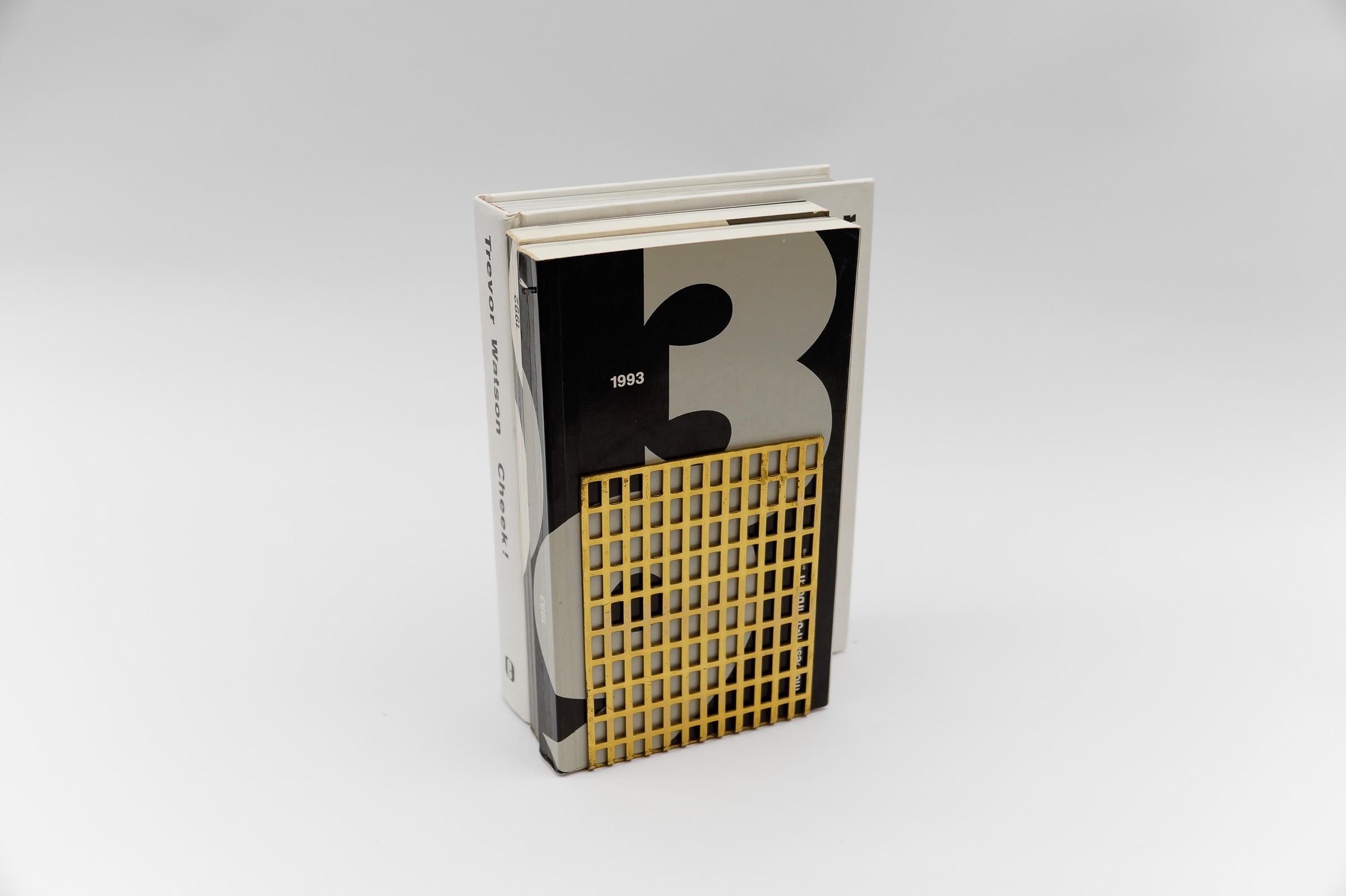 Paire de serre-livres géométriques du milieu du siècle dernier, Italie, années 1970 en vente 4