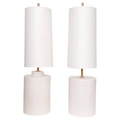 Pair of Elegant Handmade Ceramic Lamps
