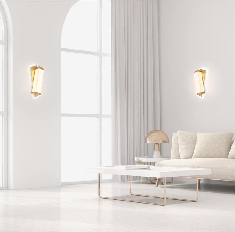 Ottone Pair of Elegant Italian Bespoke wall sconce 