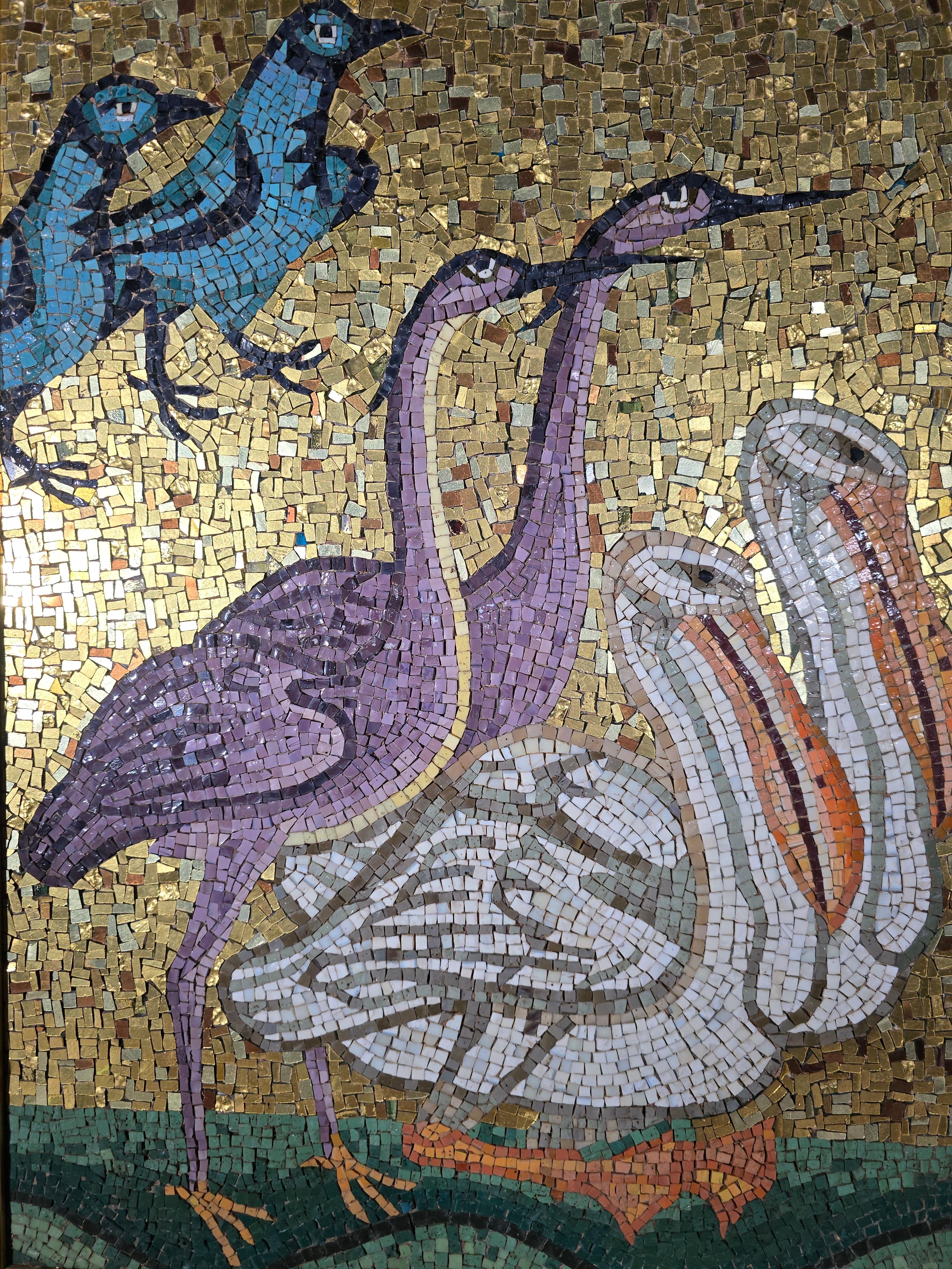 Paire d'élégantes mosaïques italiennes, 19ème siècle en vente 5