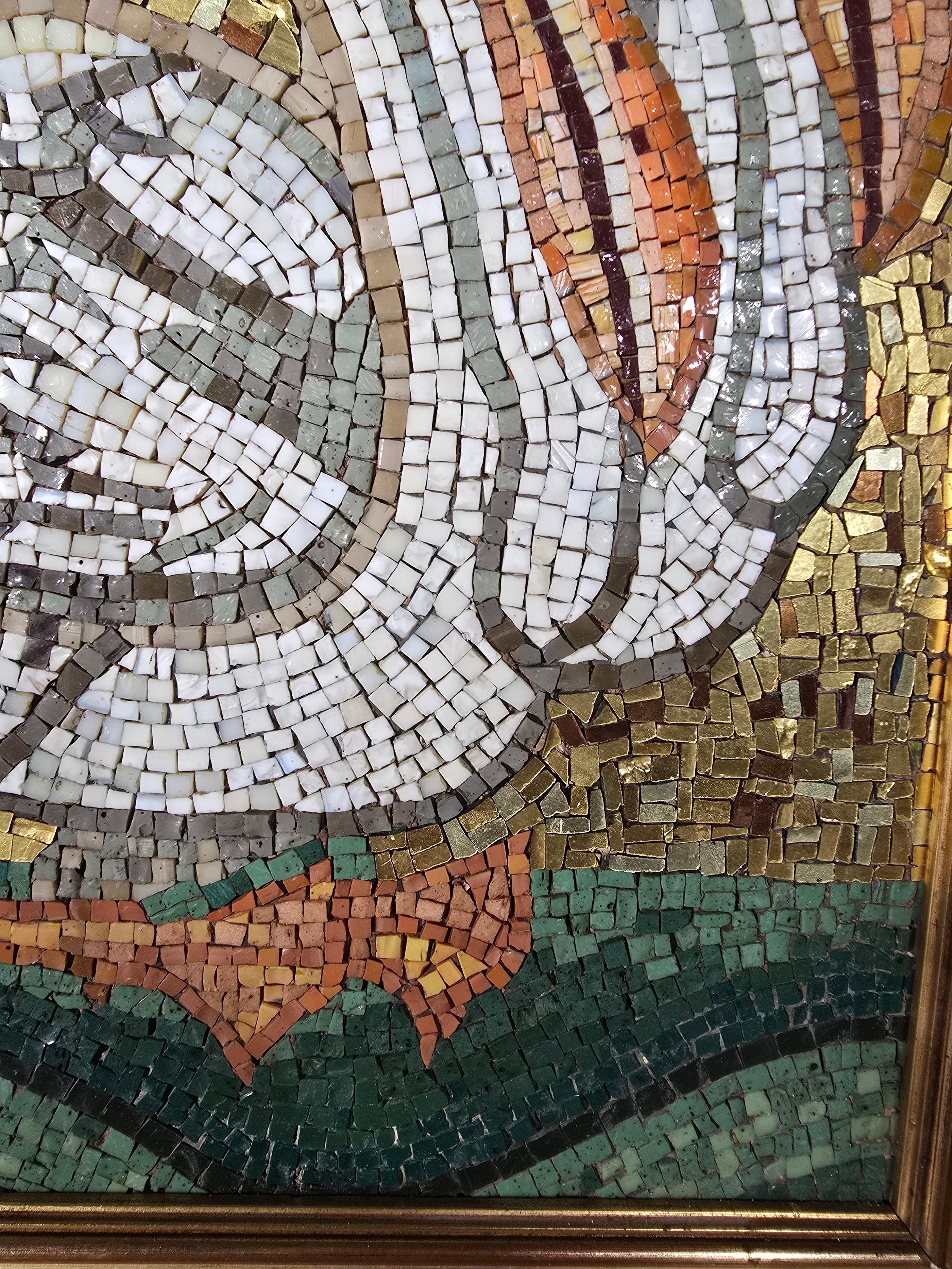 Paire d'élégantes mosaïques italiennes, 19ème siècle en vente 8
