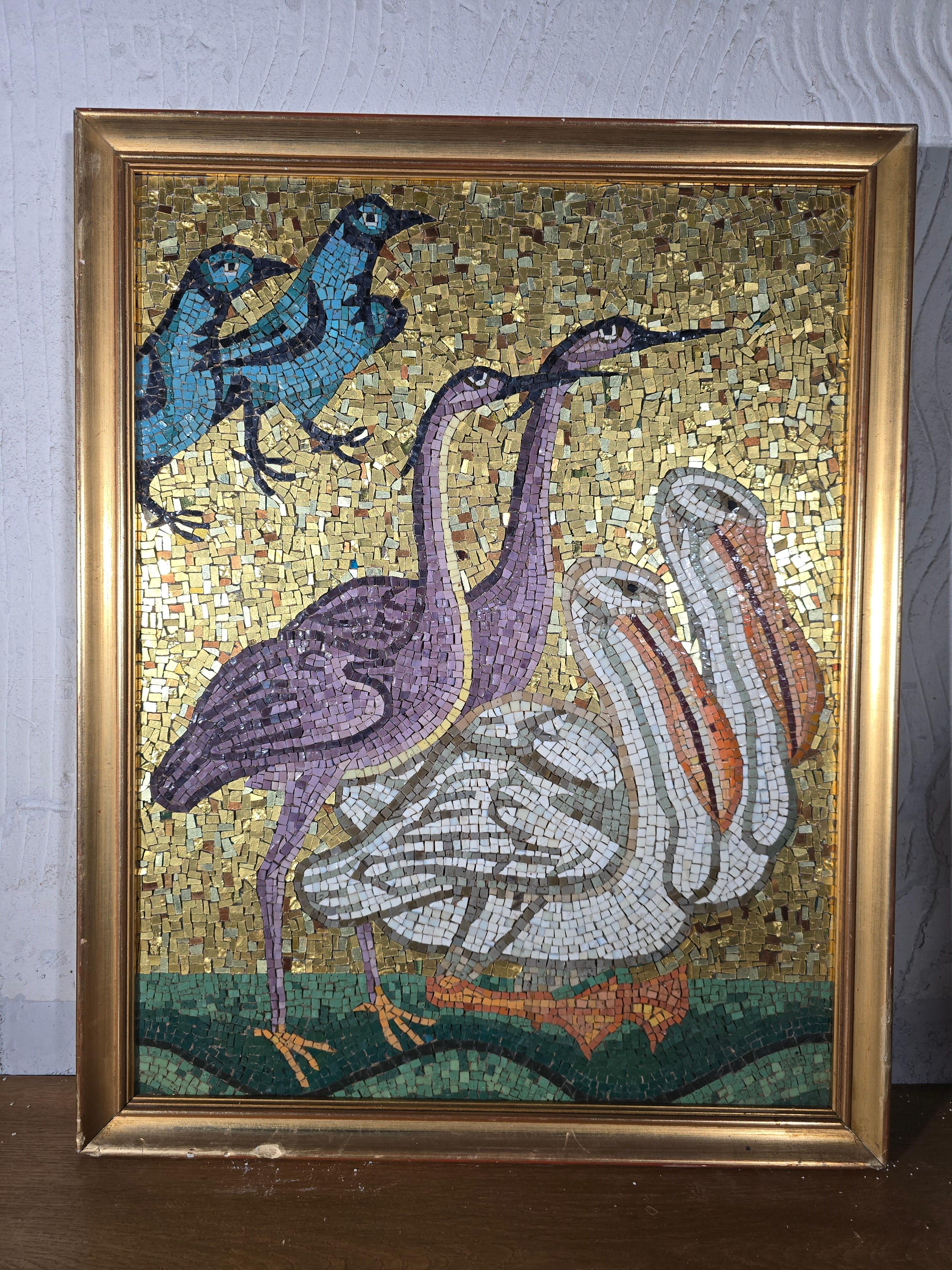 Paire d'élégantes mosaïques italiennes, 19ème siècle en vente 4