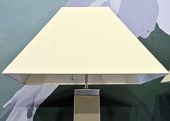 Pair of Elegant J. Robert Scott Obelisk Shape Floor Lamps by Sally Sirkin Lewis