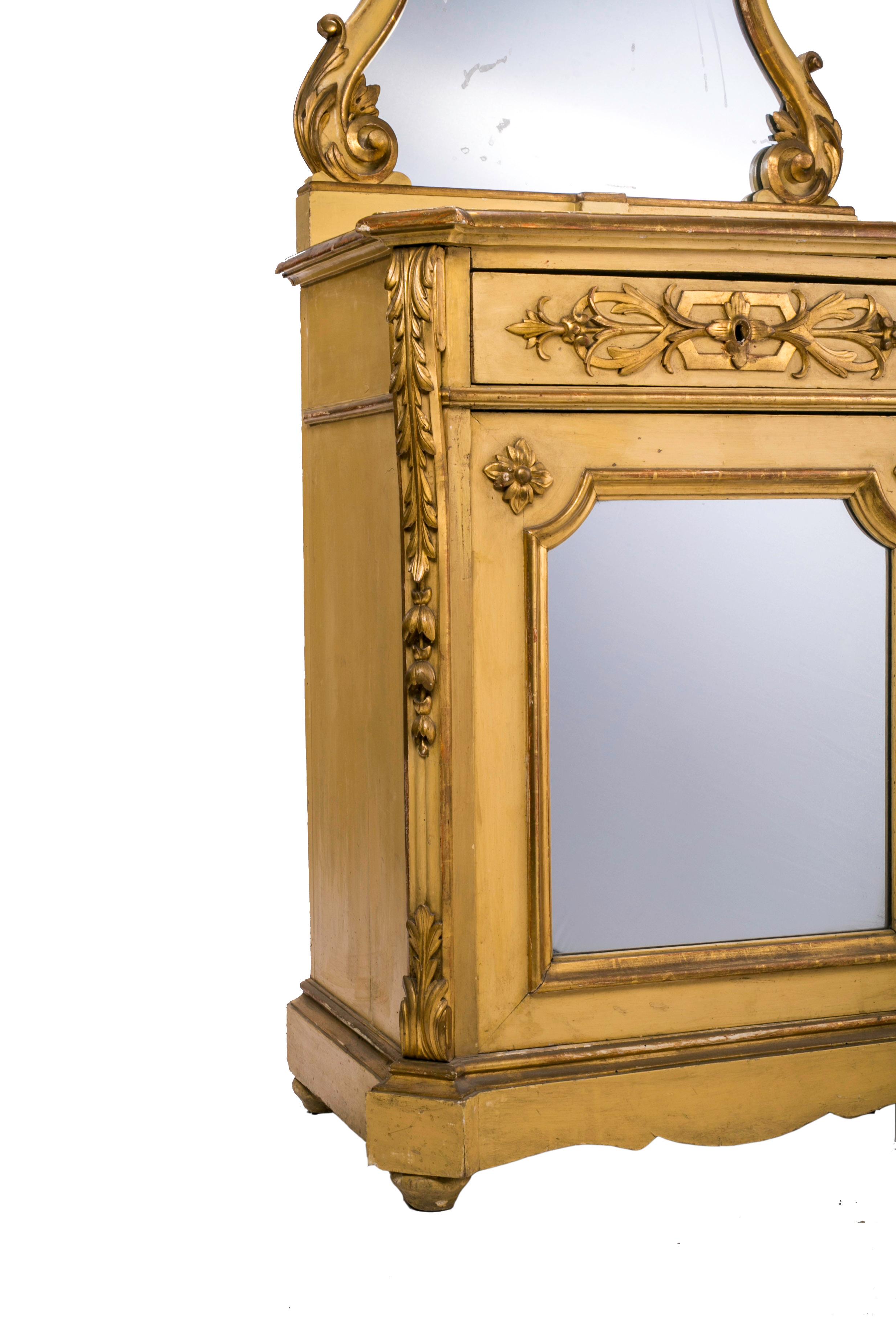 Pair of elegant lacquered cabinets from the mid-19th century In Good Condition For Sale In Cesena, FC