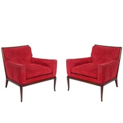 Pair of Elegant Lounge Chairs by T.H. Robsjohn-Gibbings