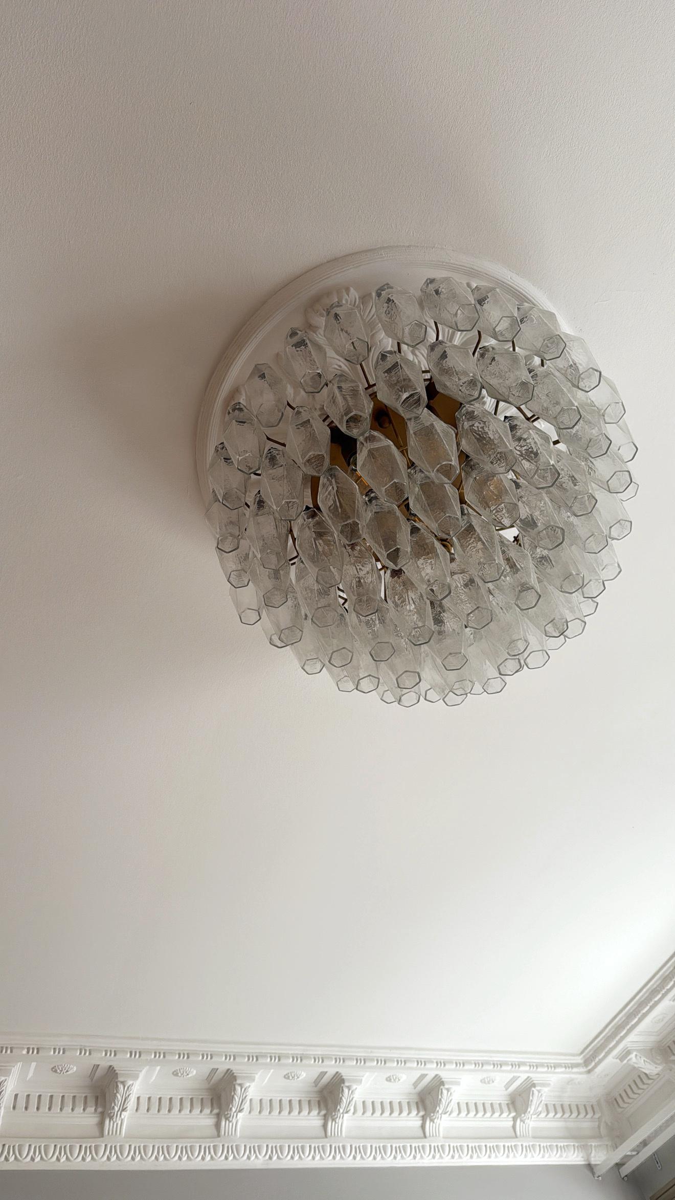 Pareja de Elegantes Candelabros de Murano - Murano Flush Mount Plafond en venta 4