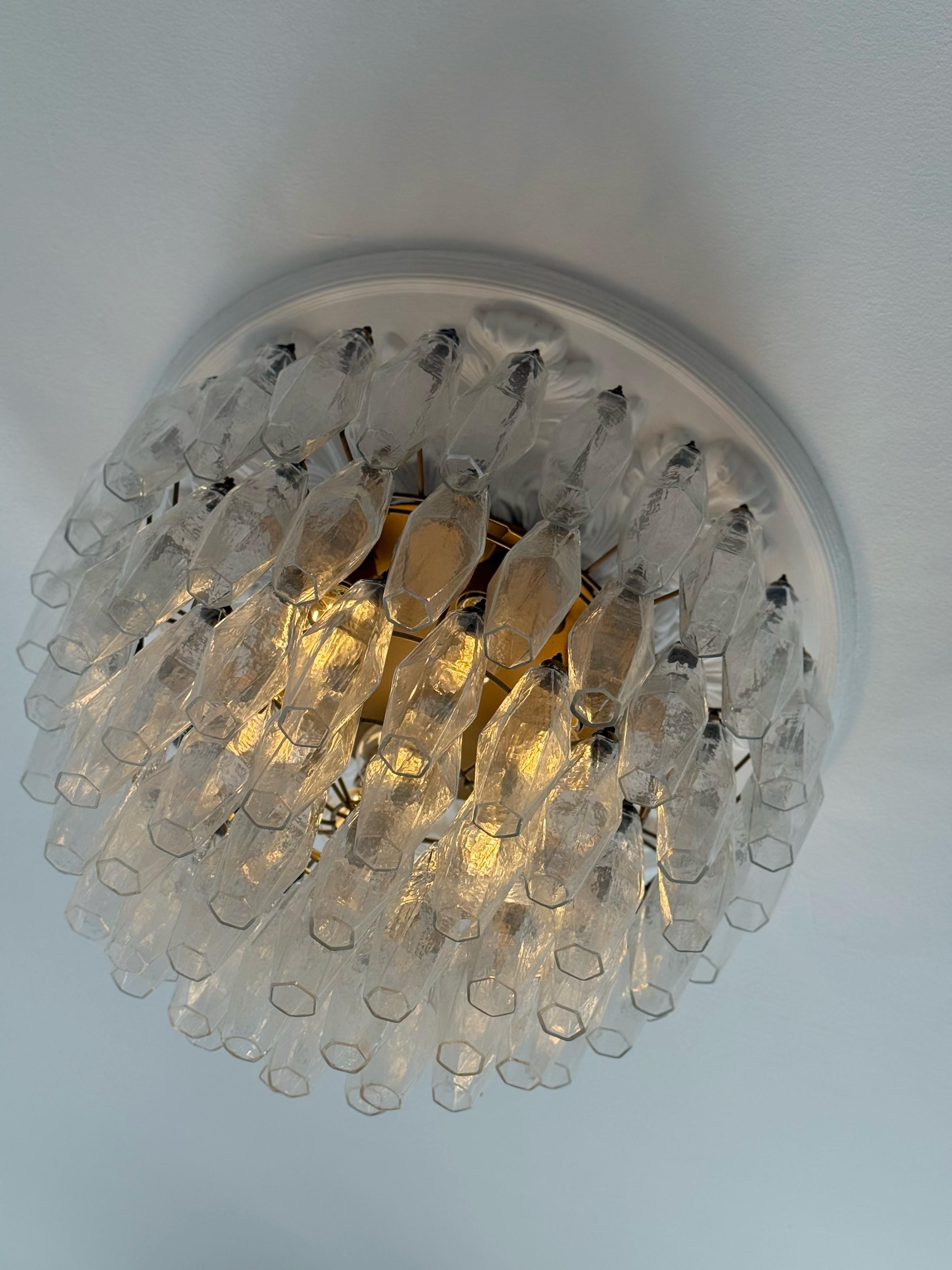 Pareja de Elegantes Candelabros de Murano - Murano Flush Mount Plafond en venta 6