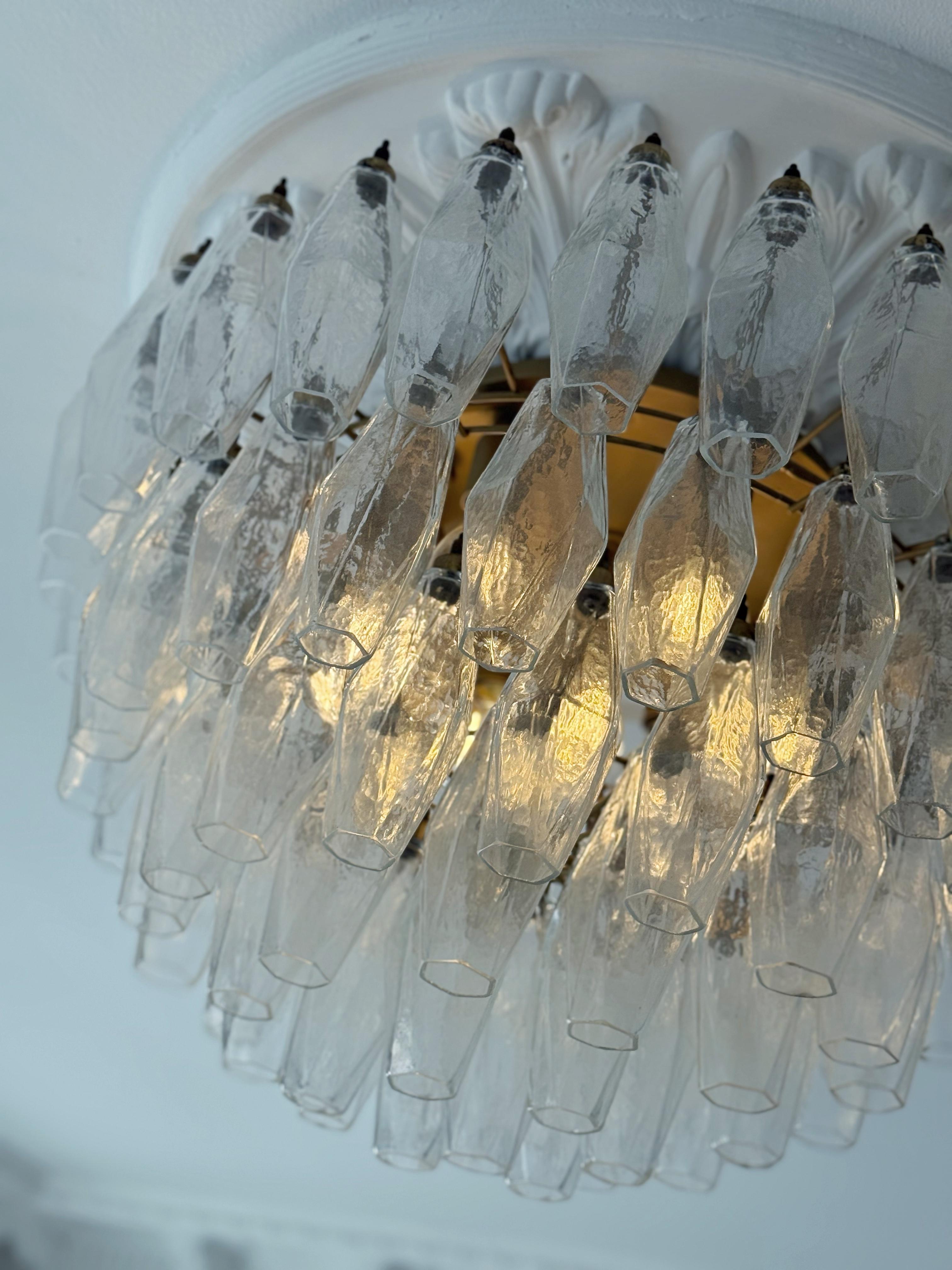 Pareja de Elegantes Candelabros de Murano - Murano Flush Mount Plafond en venta 7
