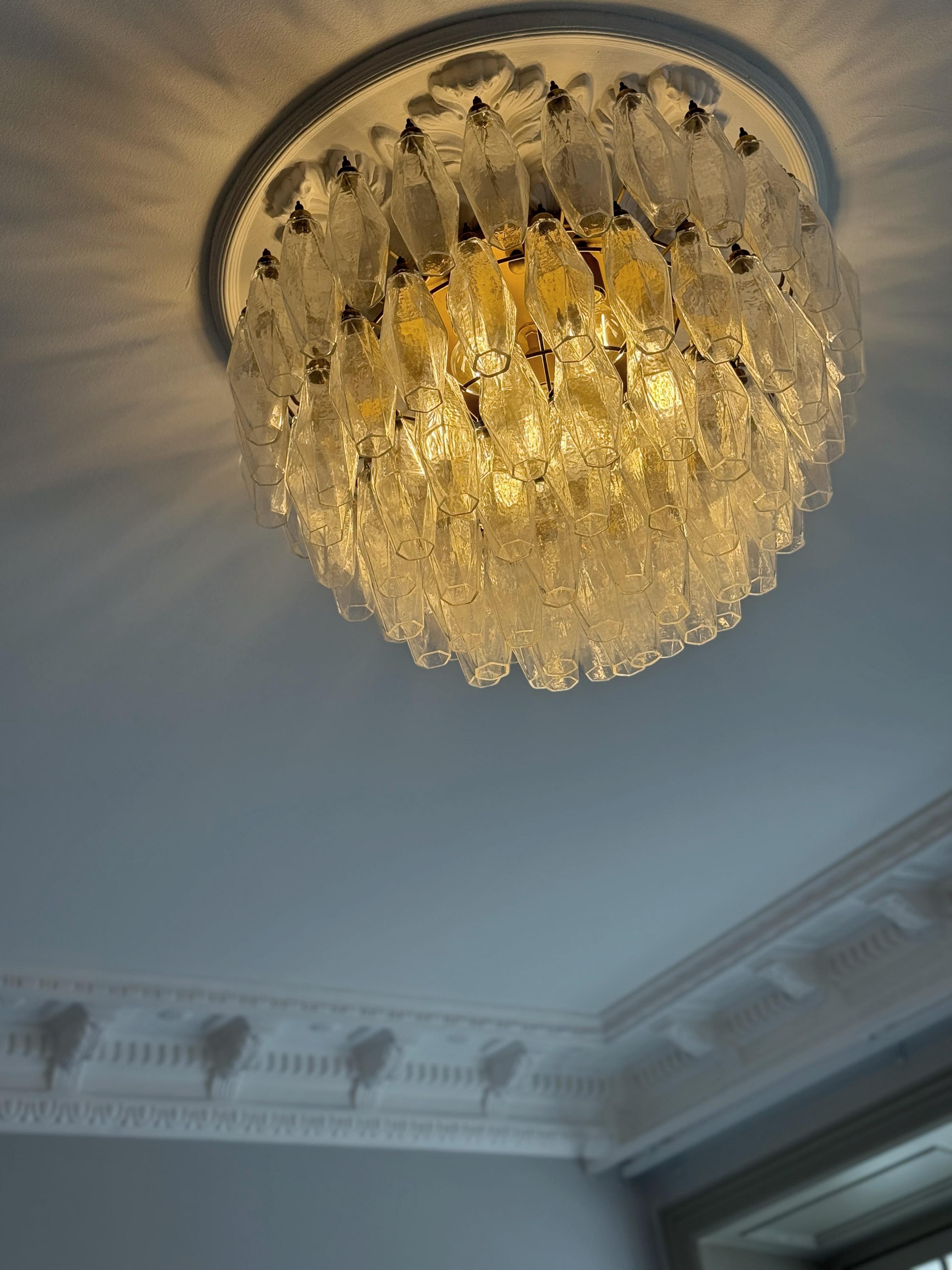 Pareja de Elegantes Candelabros de Murano - Murano Flush Mount Plafond Siglo XXI y contemporáneo en venta