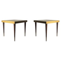 Pair of Elegant Paul Frankl Cork Side Tables
