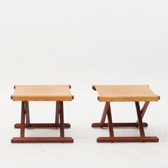 Pair of elegant rosewwod stools
