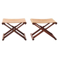 Pair of elegant rosewwod stools