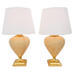 Pair of Elegant Table Lamps by Maison Le Dauphin, France, 1970s