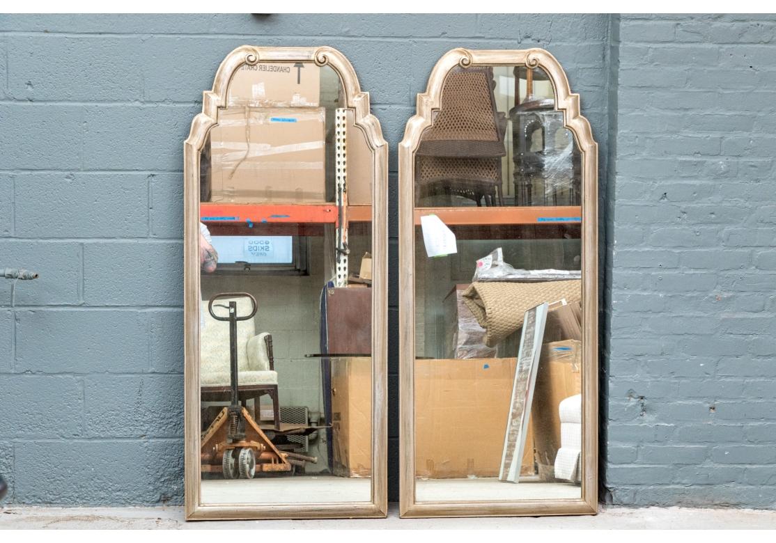 20th Century Pair Of Elegant Three Quarter Length Mirrors in Hollywood Regency Style For Sale