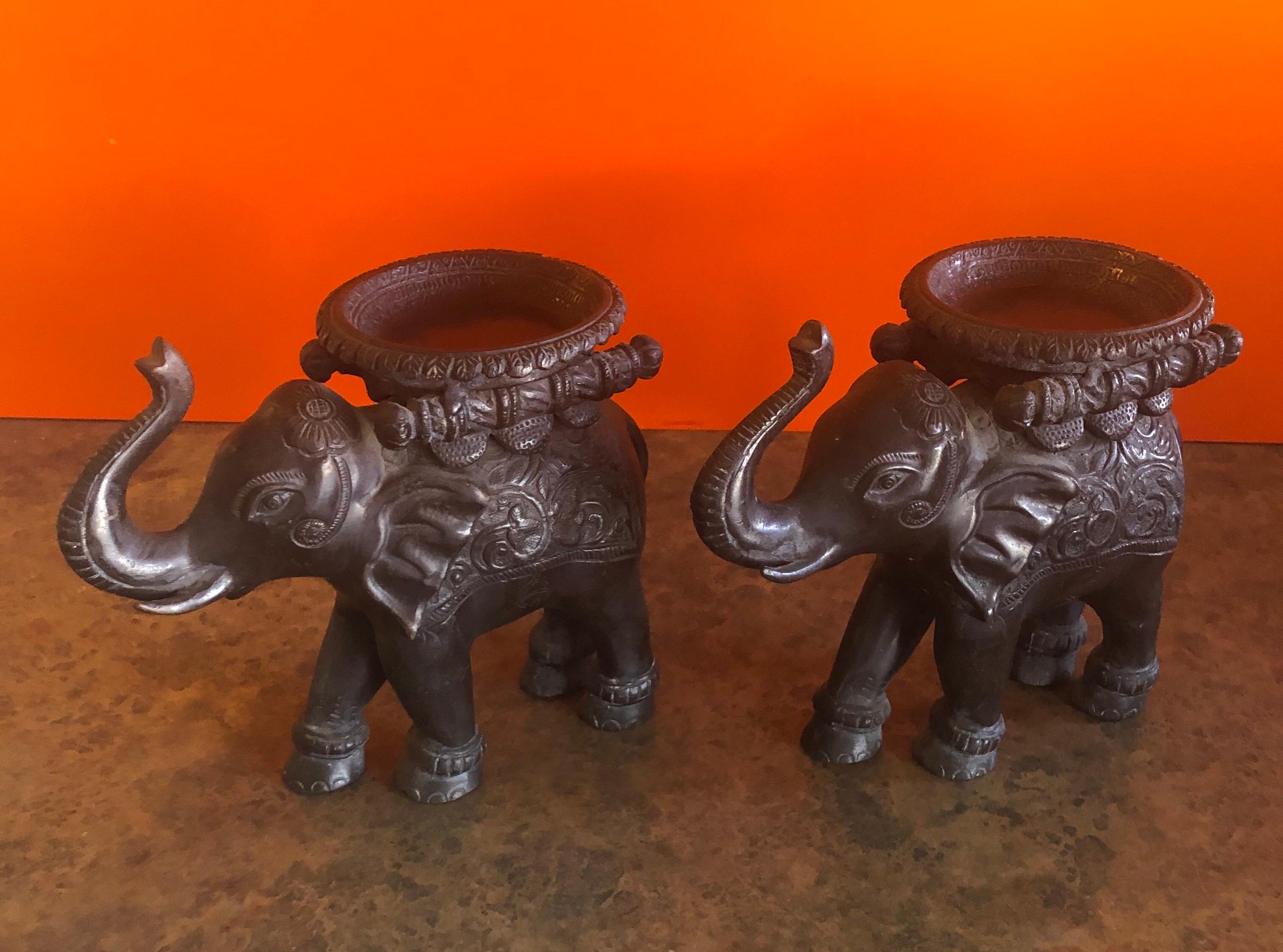 elephant candle holders