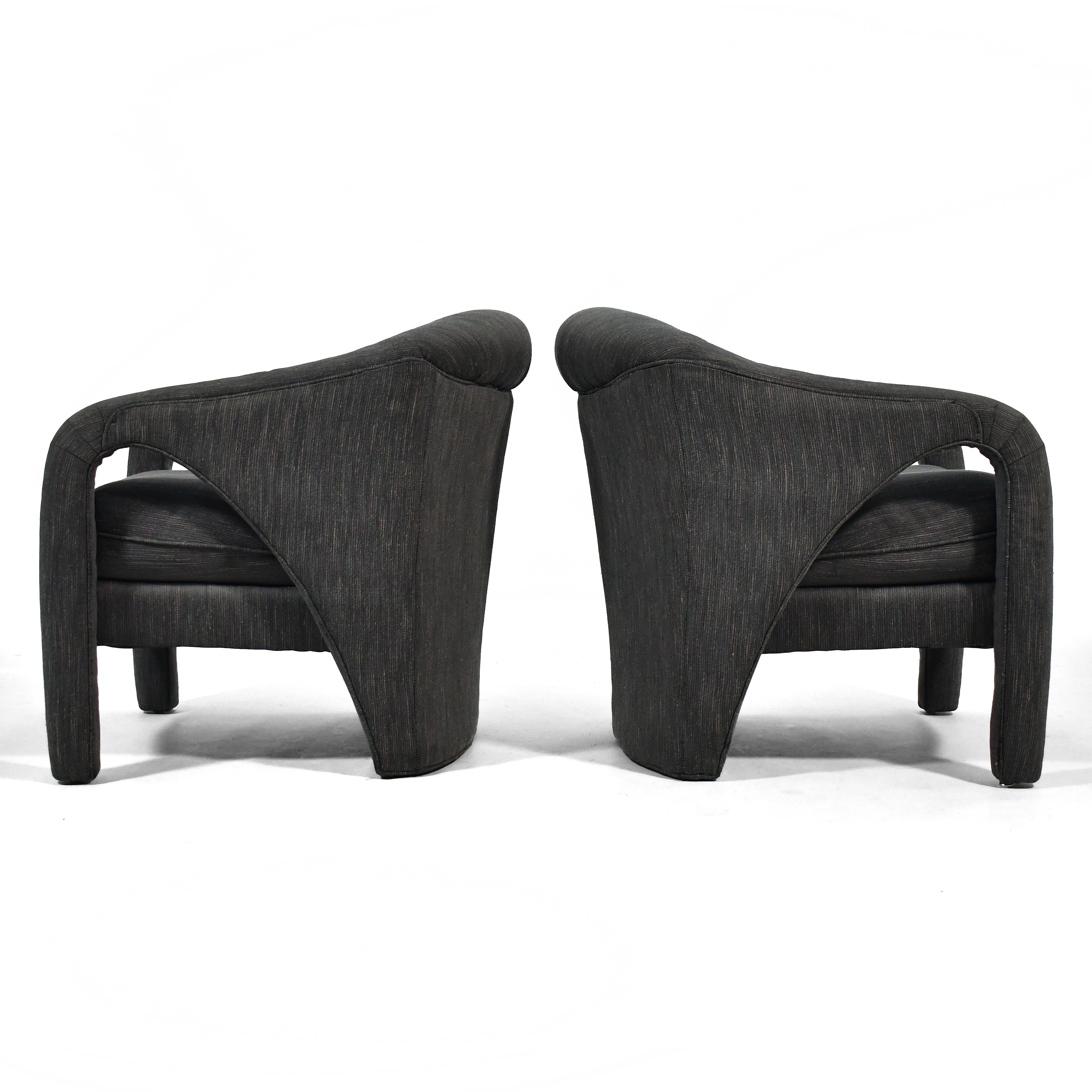 Pair of Elephant Chairs by Weiman In Good Condition For Sale In Highland, IN