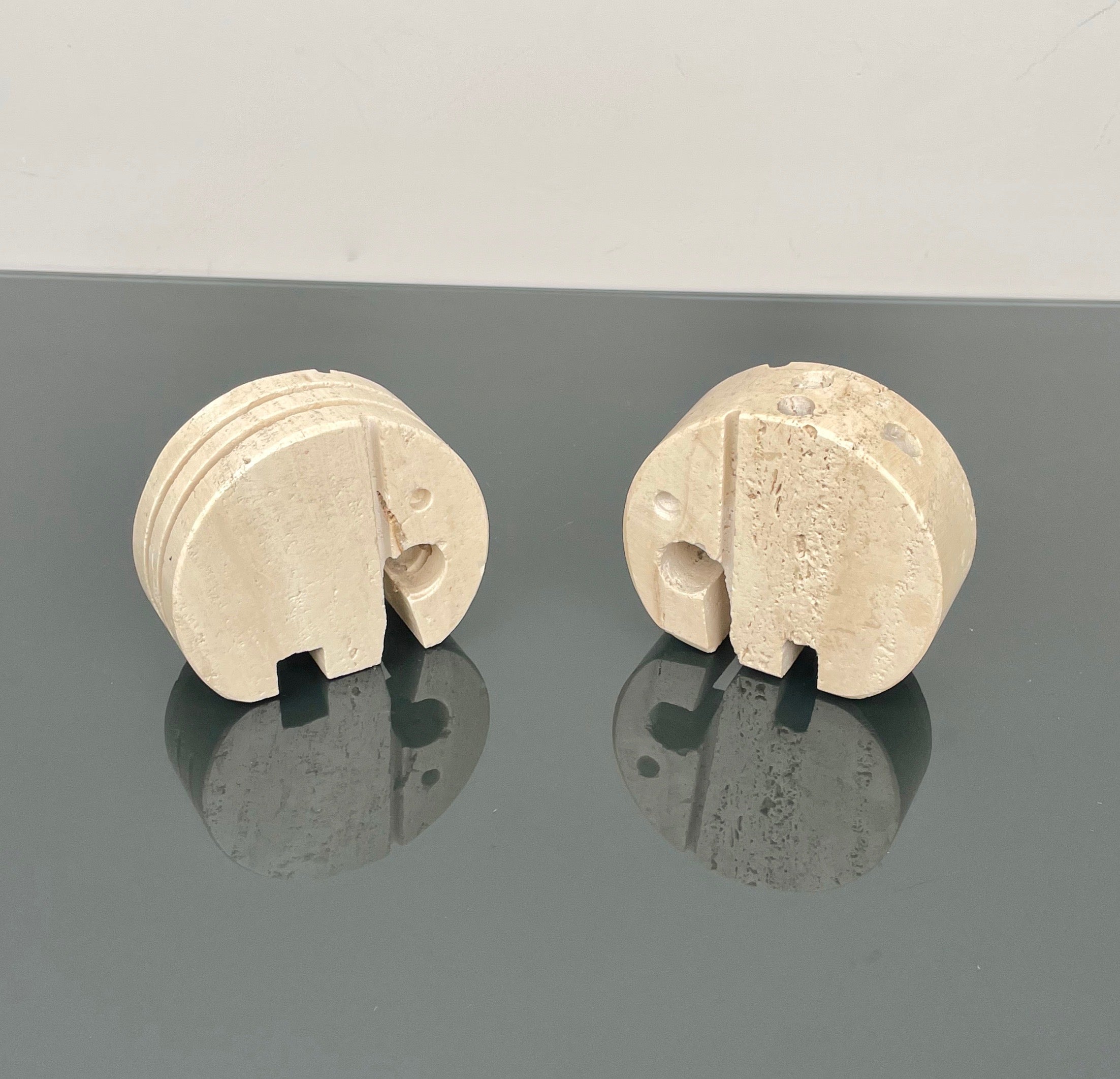 Pair of Elephant Desk Accessories Attributed to Fratelli Mannelli, Italy 1970s In Good Condition In Rome, IT