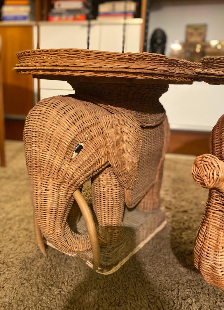 Borsa In Rattan Intrecciato A Mano Loud Elephant – Bianco, Taglia M, Due Stili Inclusi - 6