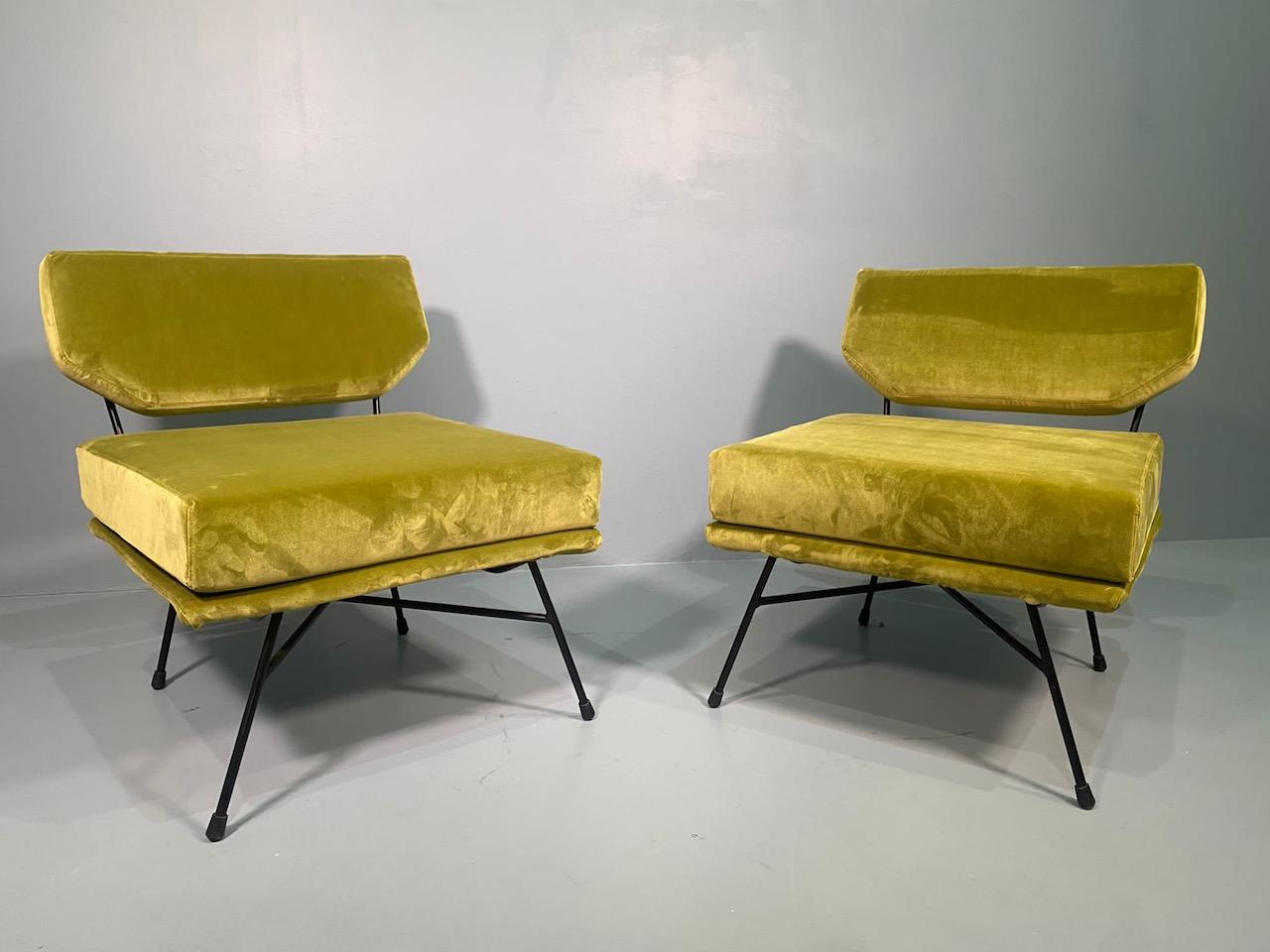 Pair of 'Elettra' Lounge Chairs by BBPR, Arflex, Italy 1953, Compasso D'Oro 1954 For Sale 6