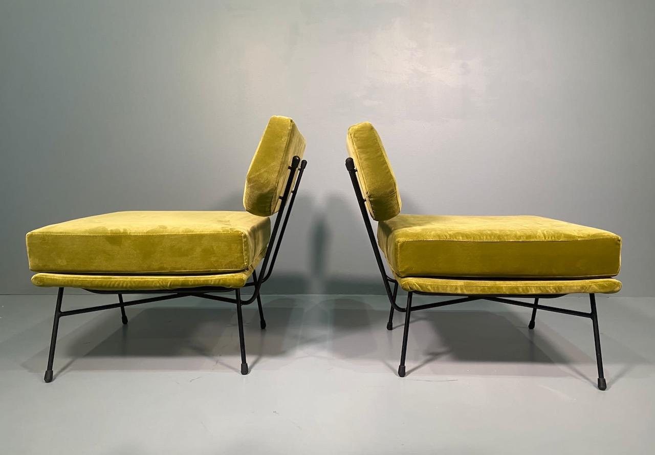 Paire de chaises longues Elettra de BBPR, Arflex, Italie 1953, Compasso D'Oro 1954 en vente 9