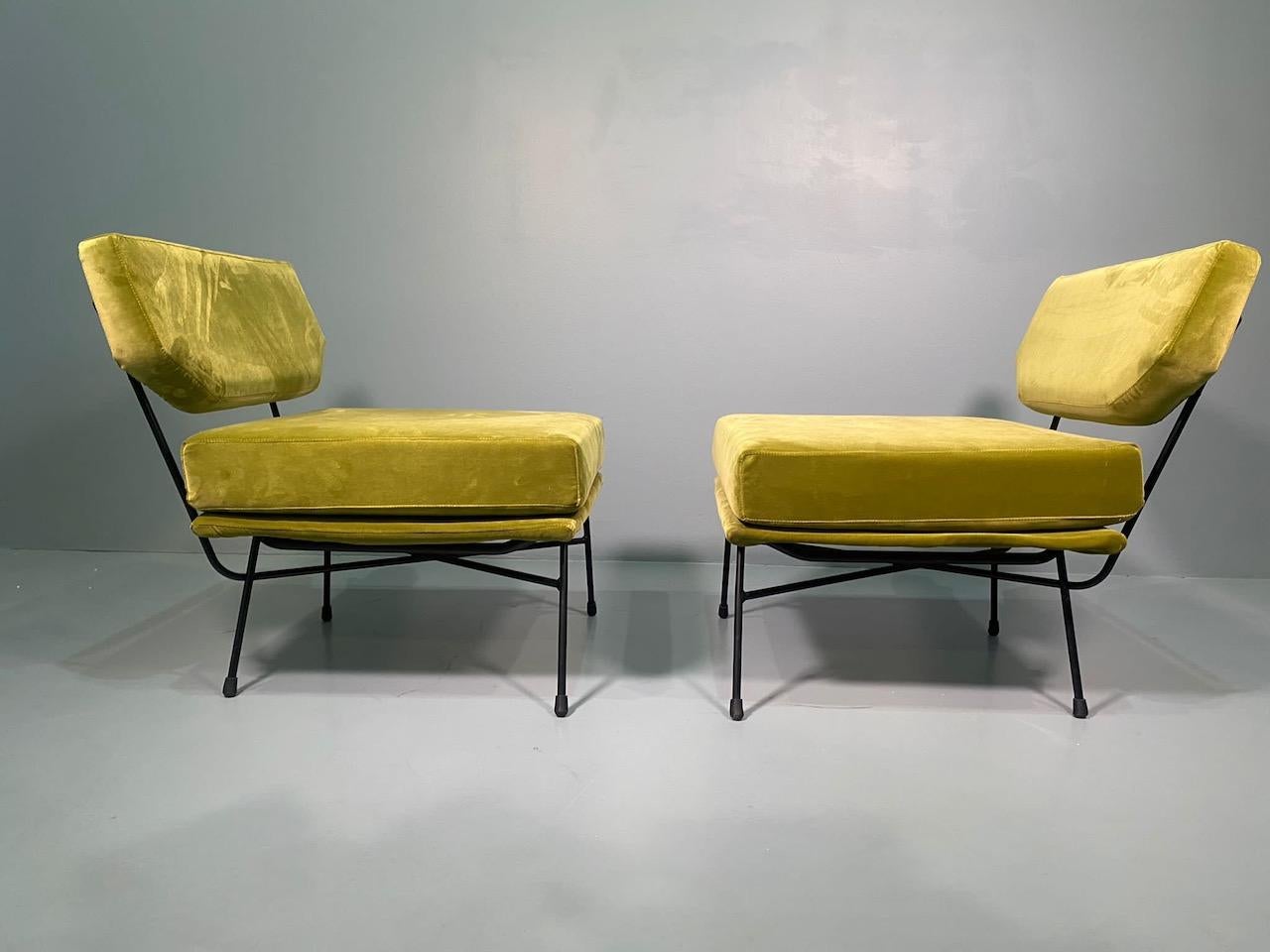 Paire de chaises longues Elettra de BBPR, Arflex, Italie 1953, Compasso D'Oro 1954 en vente 2