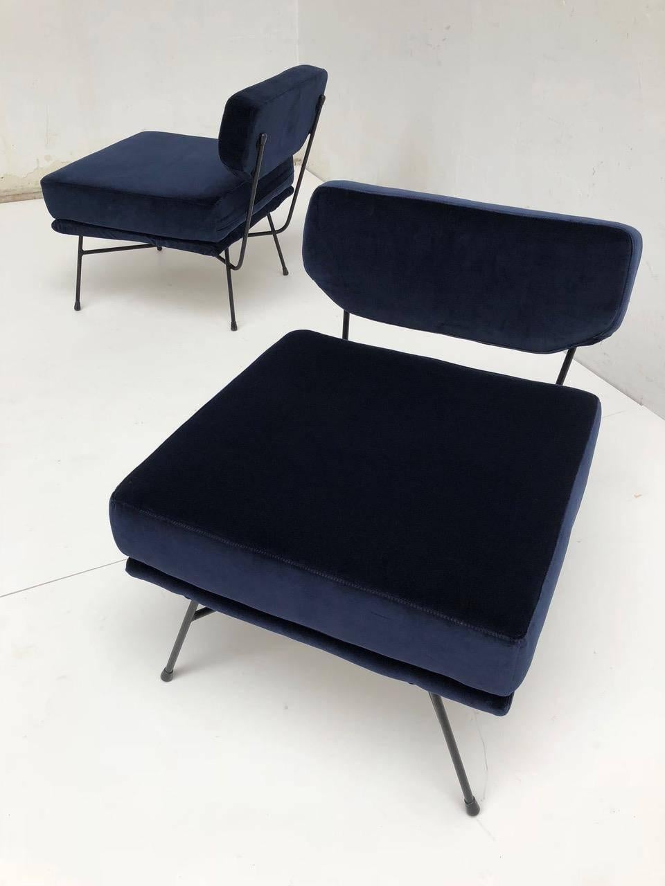 Pair of 'Elettra' Lounge Chairs by BBPR , Arflex, Italy 1953, Compasso D'Oro 1954 3