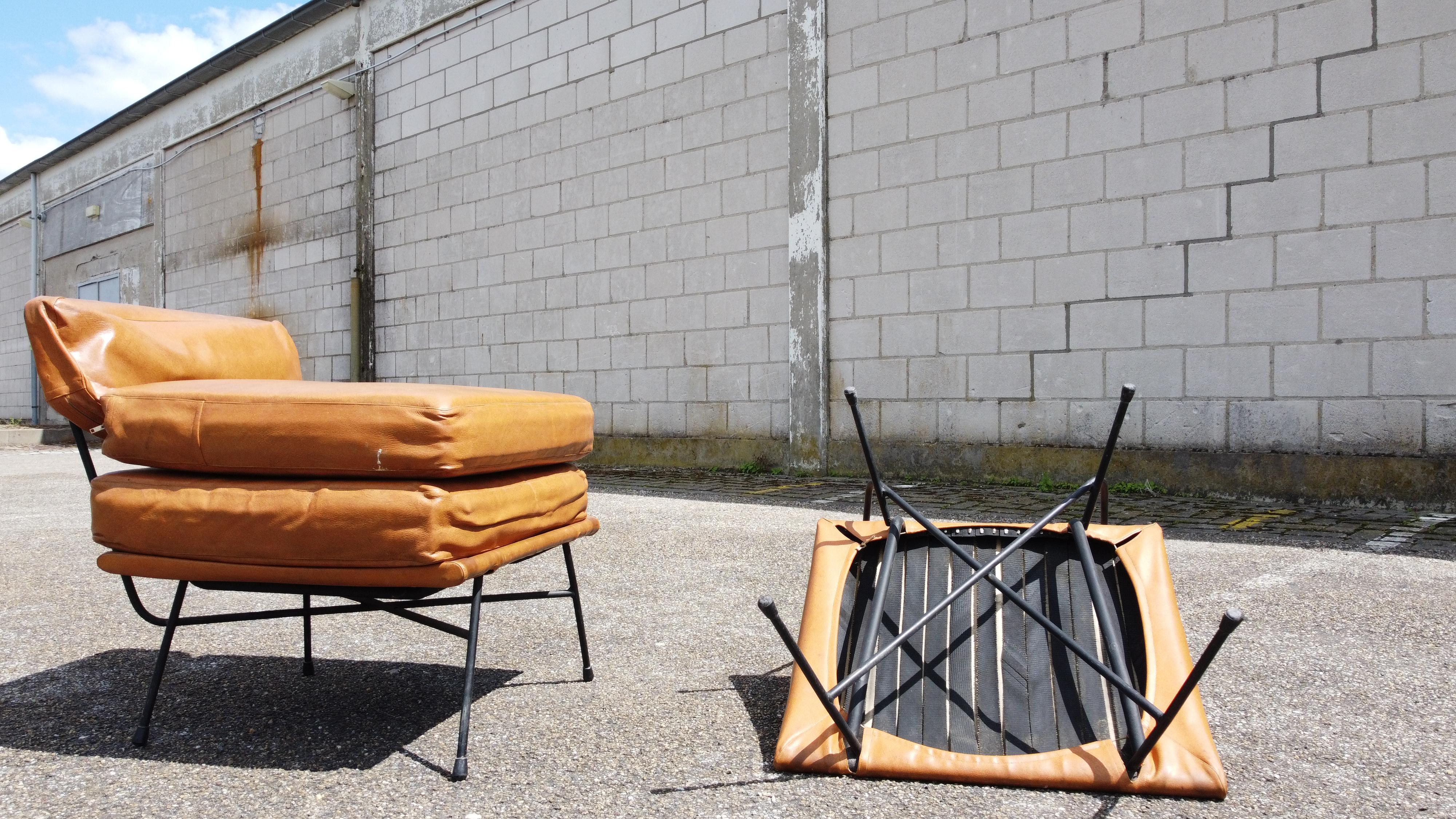 Pair of 'Elettra' Lounge Chairs by BBPR, Arflex, Italy 1953, Compasso D'Oro 1954 5