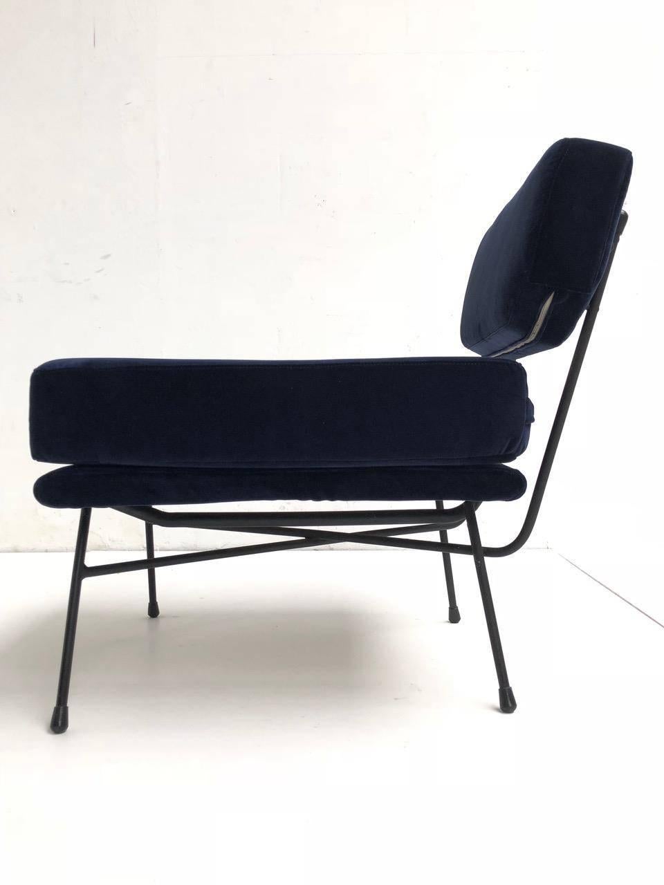 Mid-Century Modern Pair of 'Elettra' Lounge Chairs by BBPR , Arflex, Italy 1953, Compasso D'Oro 1954