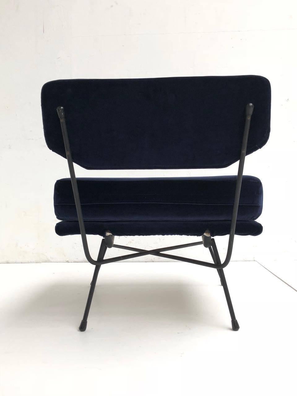 Italian Pair of 'Elettra' Lounge Chairs by BBPR , Arflex, Italy 1953, Compasso D'Oro 1954