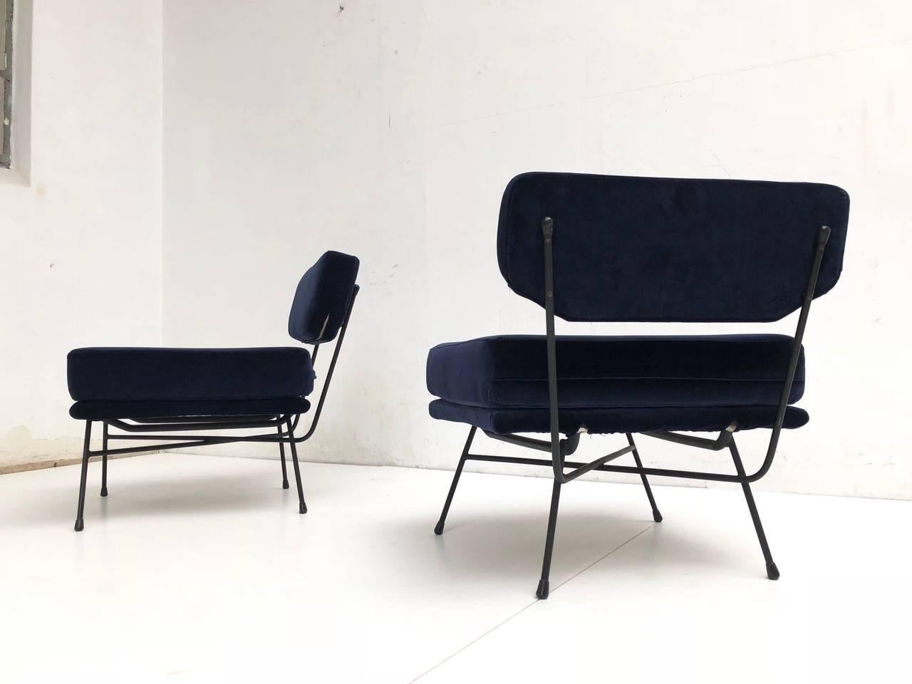 Pair of 'Elettra' Lounge Chairs by BBPR , Arflex, Italy 1953, Compasso D'Oro 1954 2