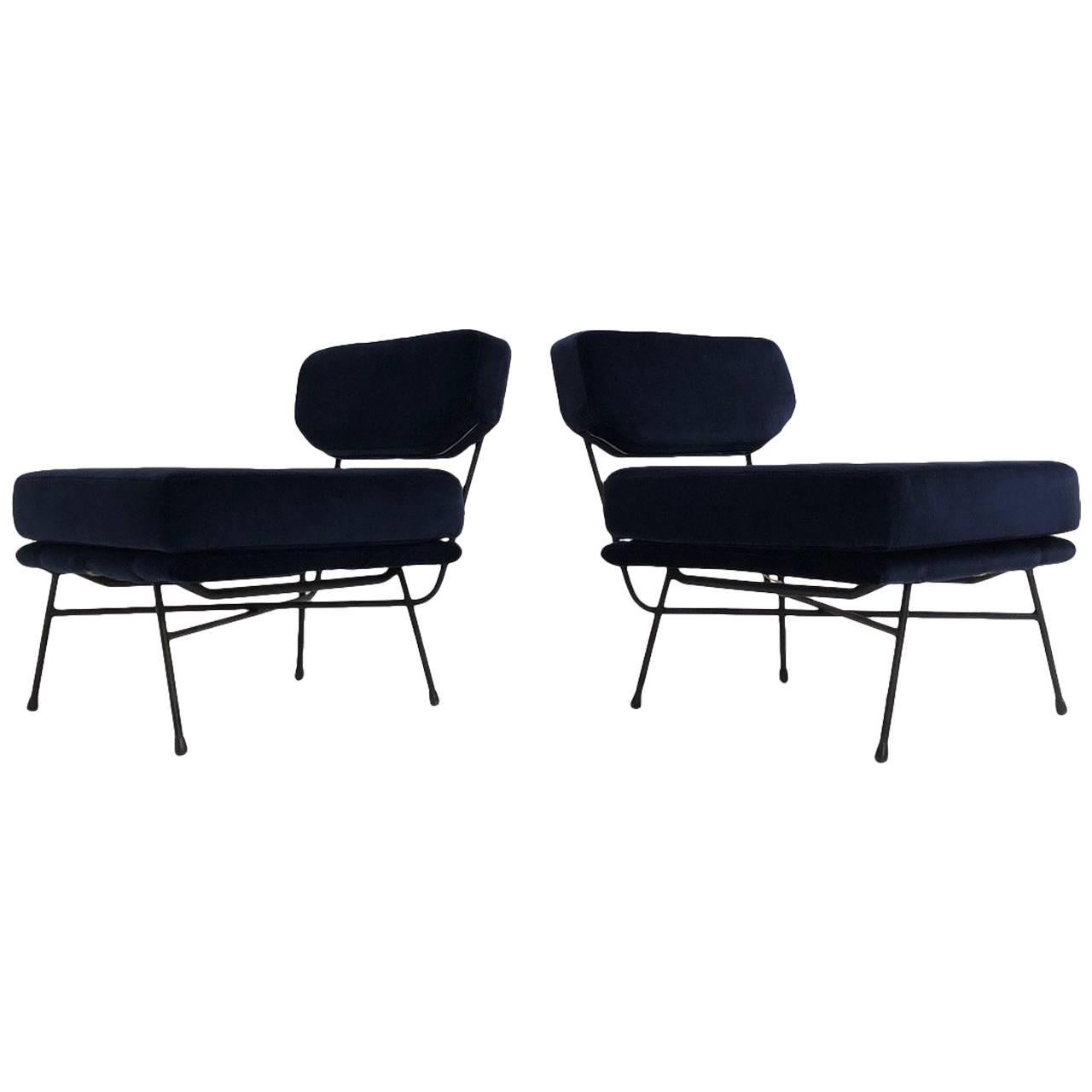 Pair of 'Elettra' Lounge Chairs by BBPR , Arflex,Italy 1953, Compasso D'Oro 1954