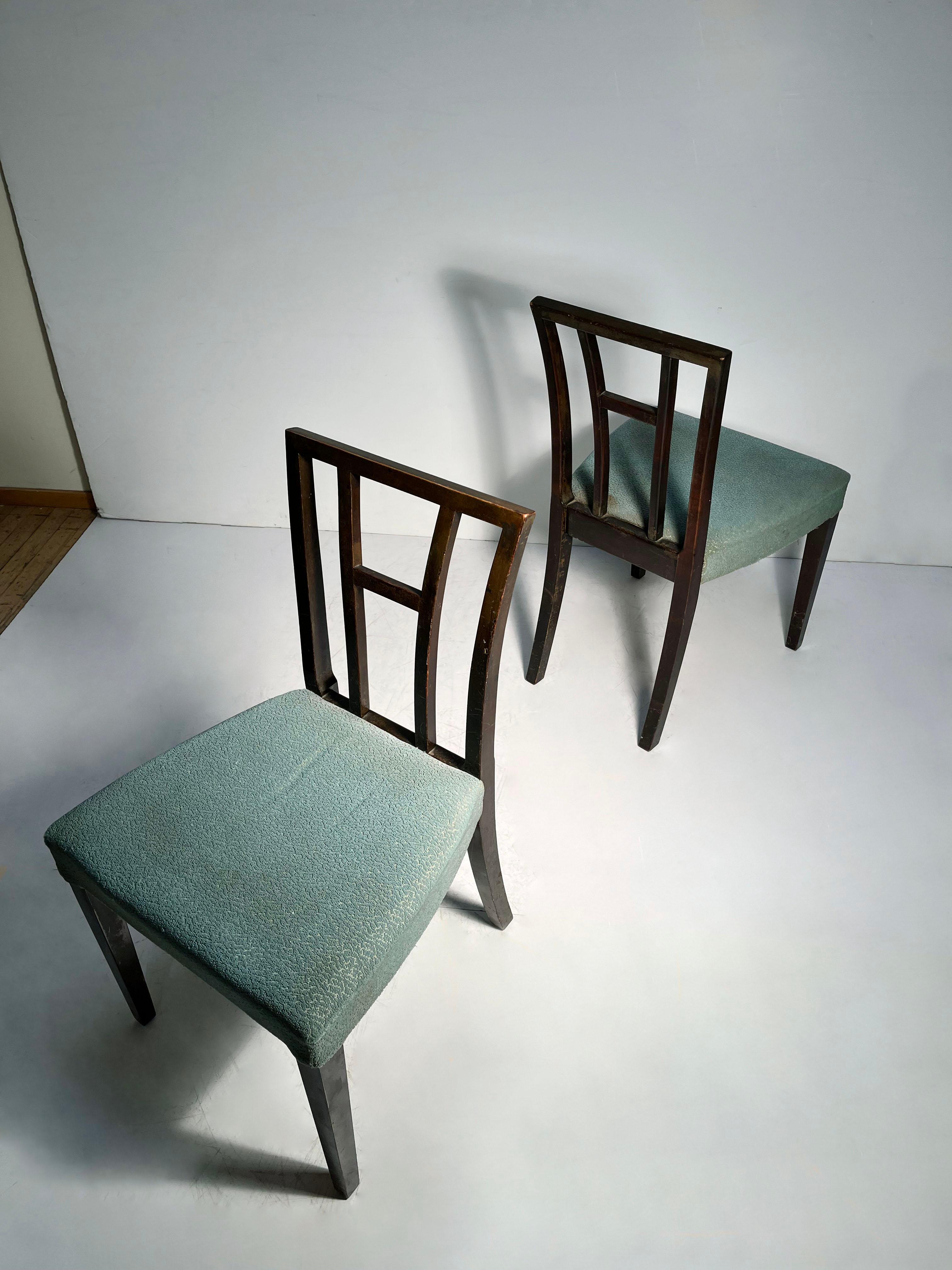 Mid-Century Modern Pair of Eliel Saarinen Side Chairs by Johnson Furniture For Sale