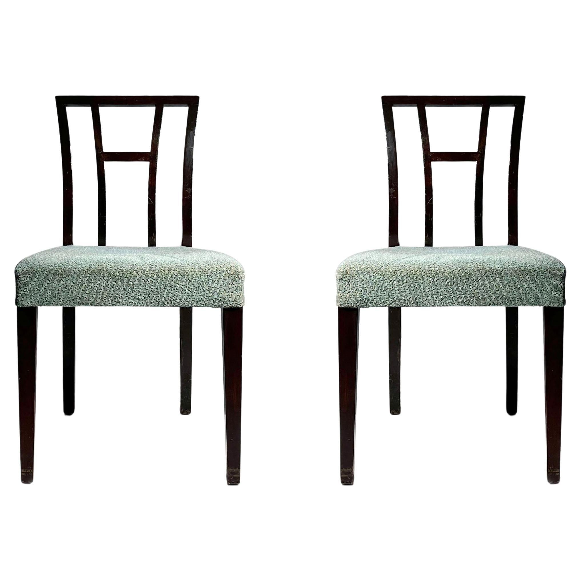 Pair of Eliel Saarinen Side Chairs by Johnson Furniture For Sale