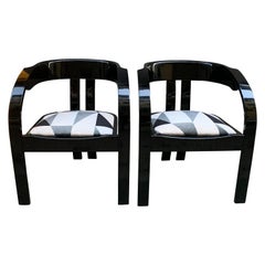 Pair of Elisa Chairs by Giovanni Bassi for Poltronova, 1960s