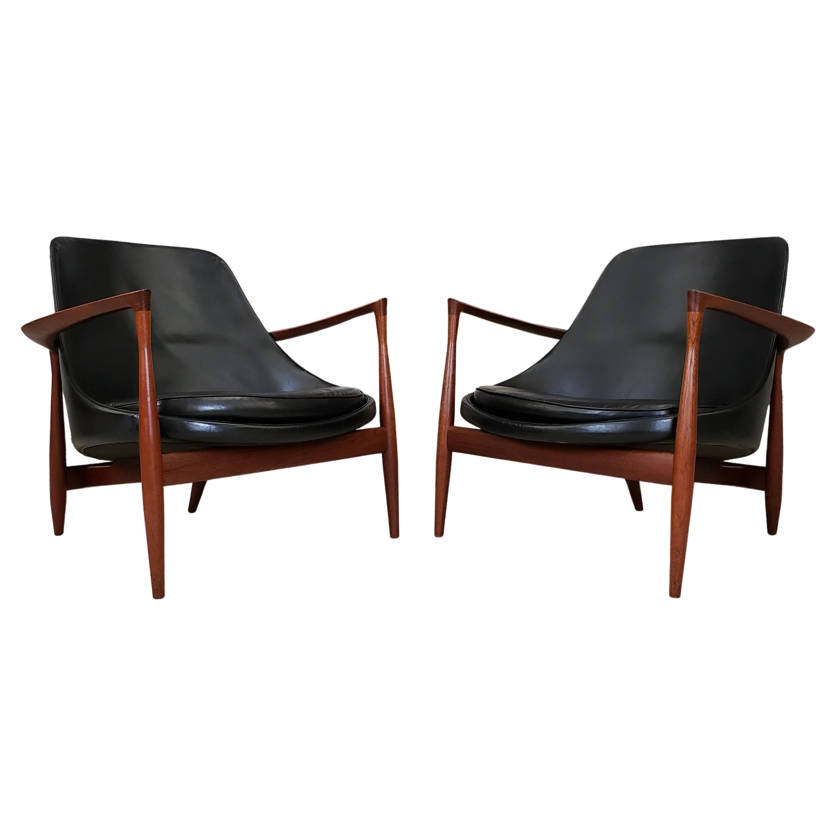 Pair of Elizabeth Chairs by Ib Kofod-Larsen Model U-56