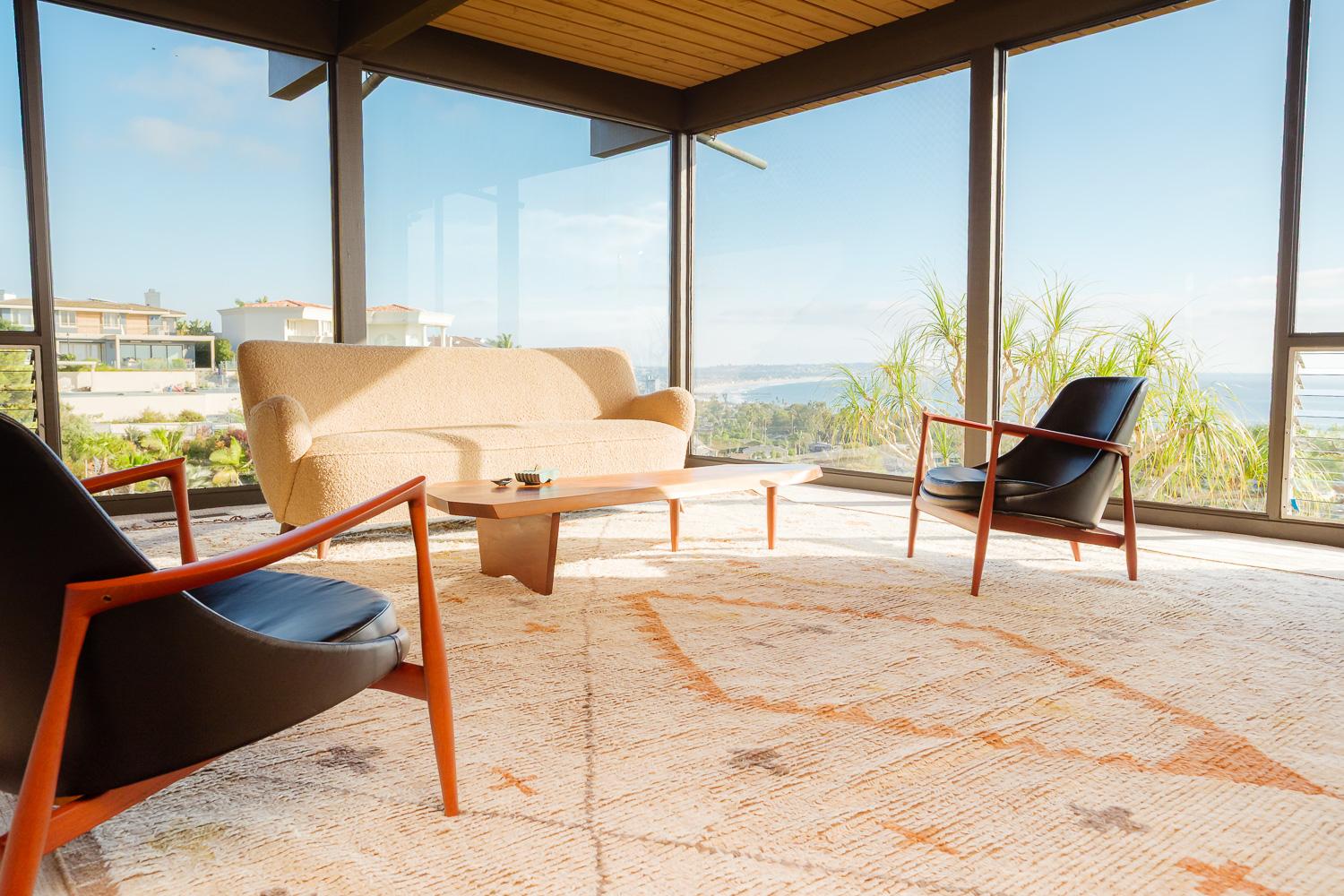 Scandinavo moderno Coppia di sedie lounge 