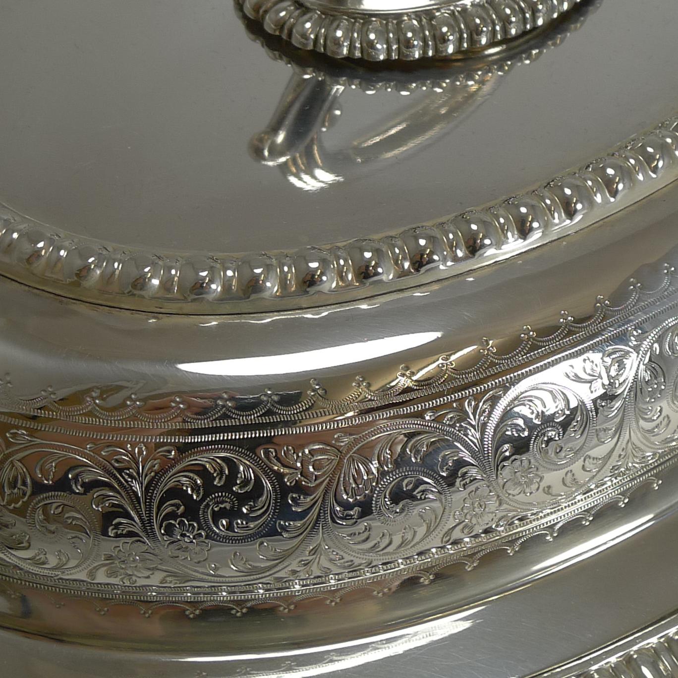 Pair of Elkington Silver Plated Entree/Serving Dishes, 1884 4