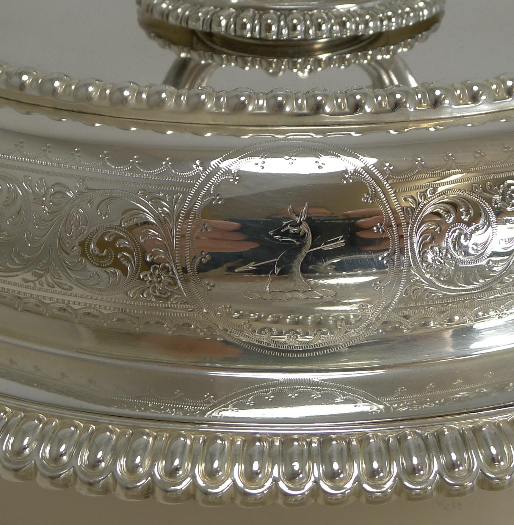 Pair of Elkington Silver Plated Entree/Serving Dishes, 1884 1