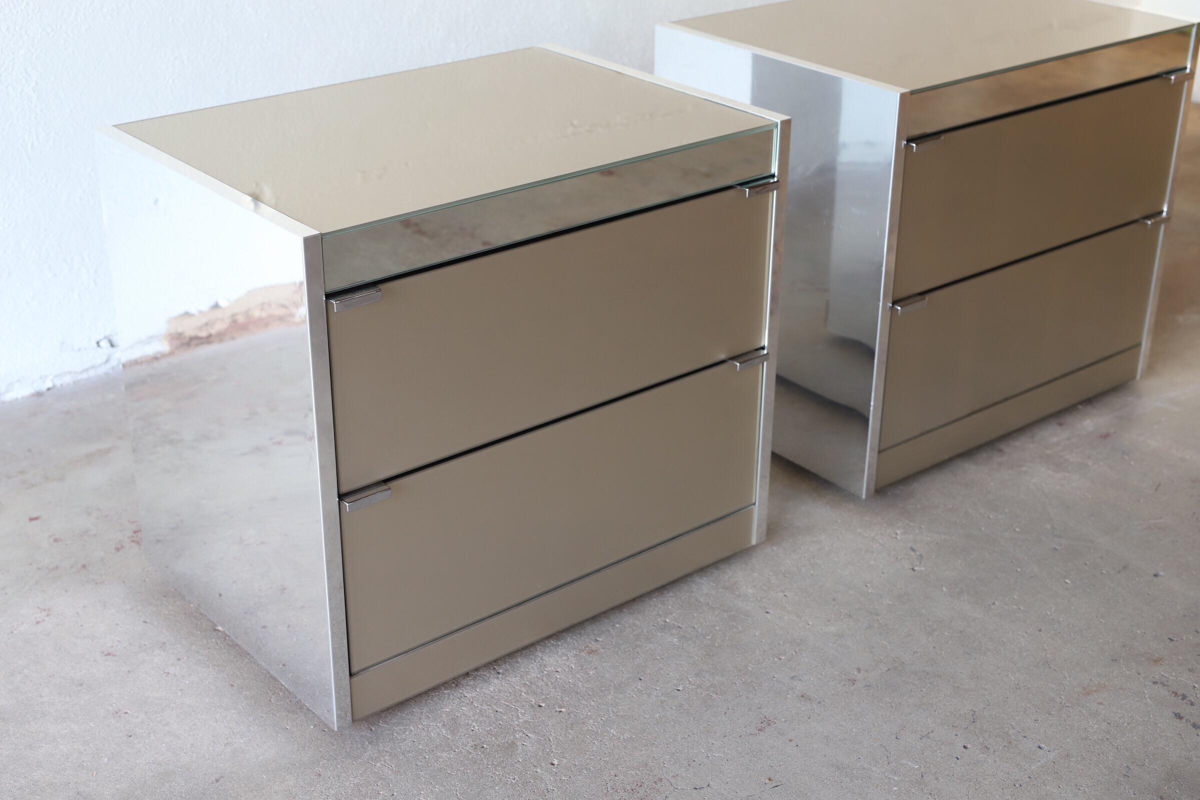 mirrored night stands