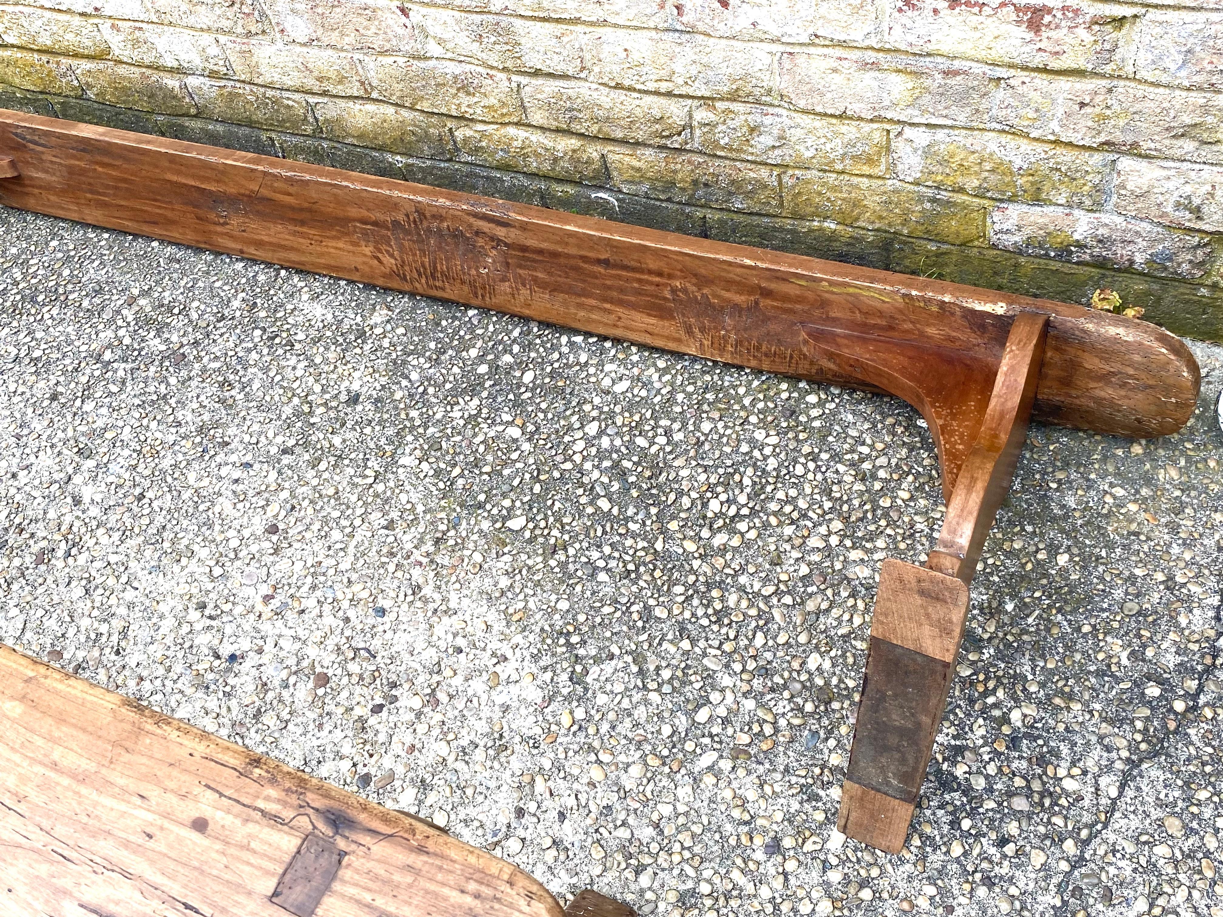 Pair of Elm Benches For Sale 11