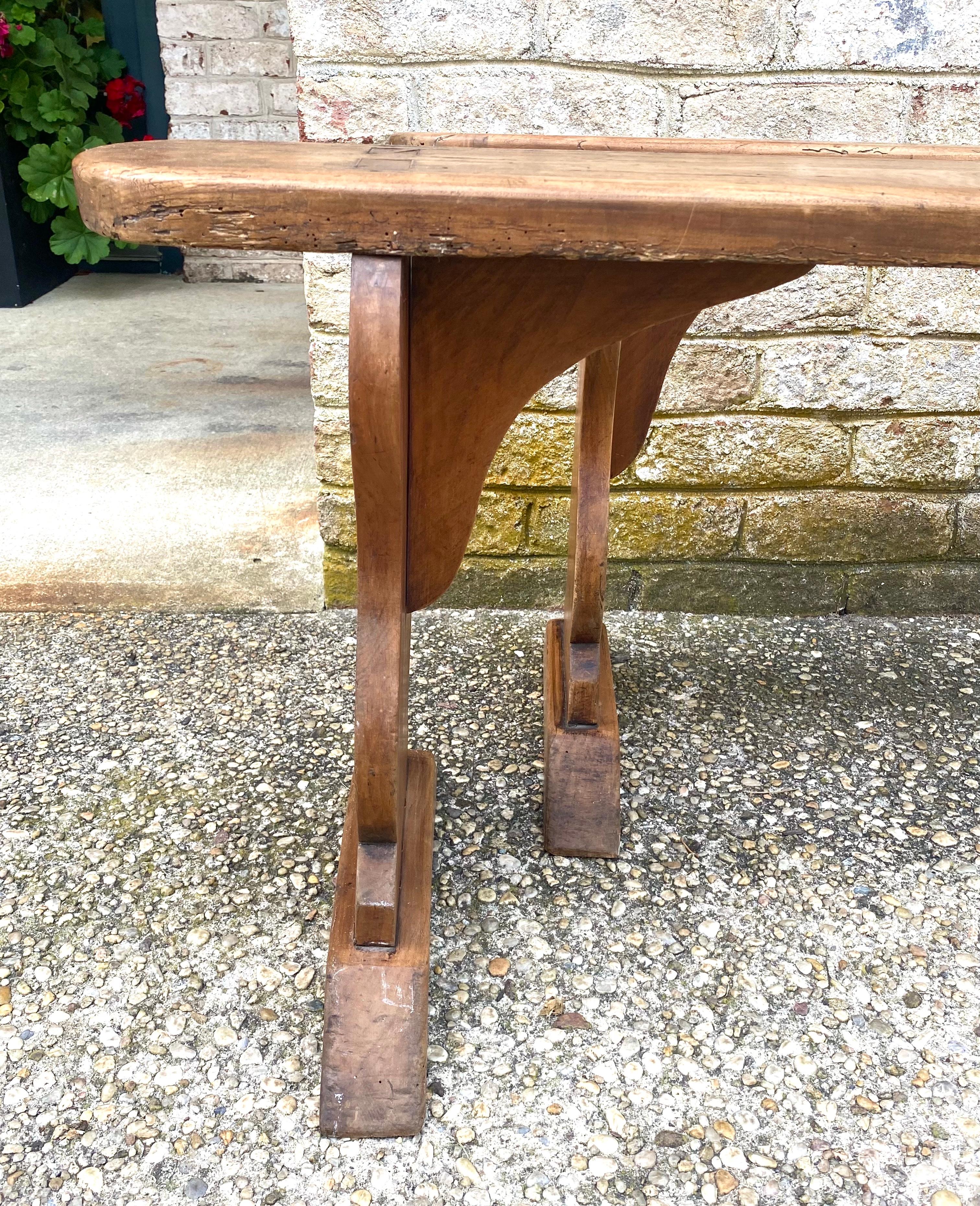 Pair of Elm Benches For Sale 5