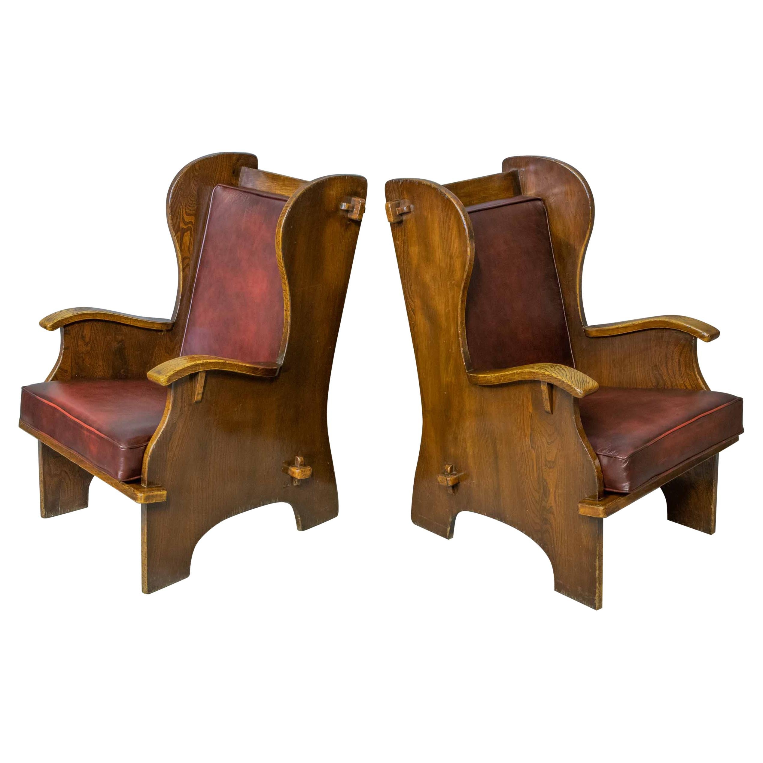 Pair of Elm Lambing Chairs at 1stDibs lambing chair for sale, wicker