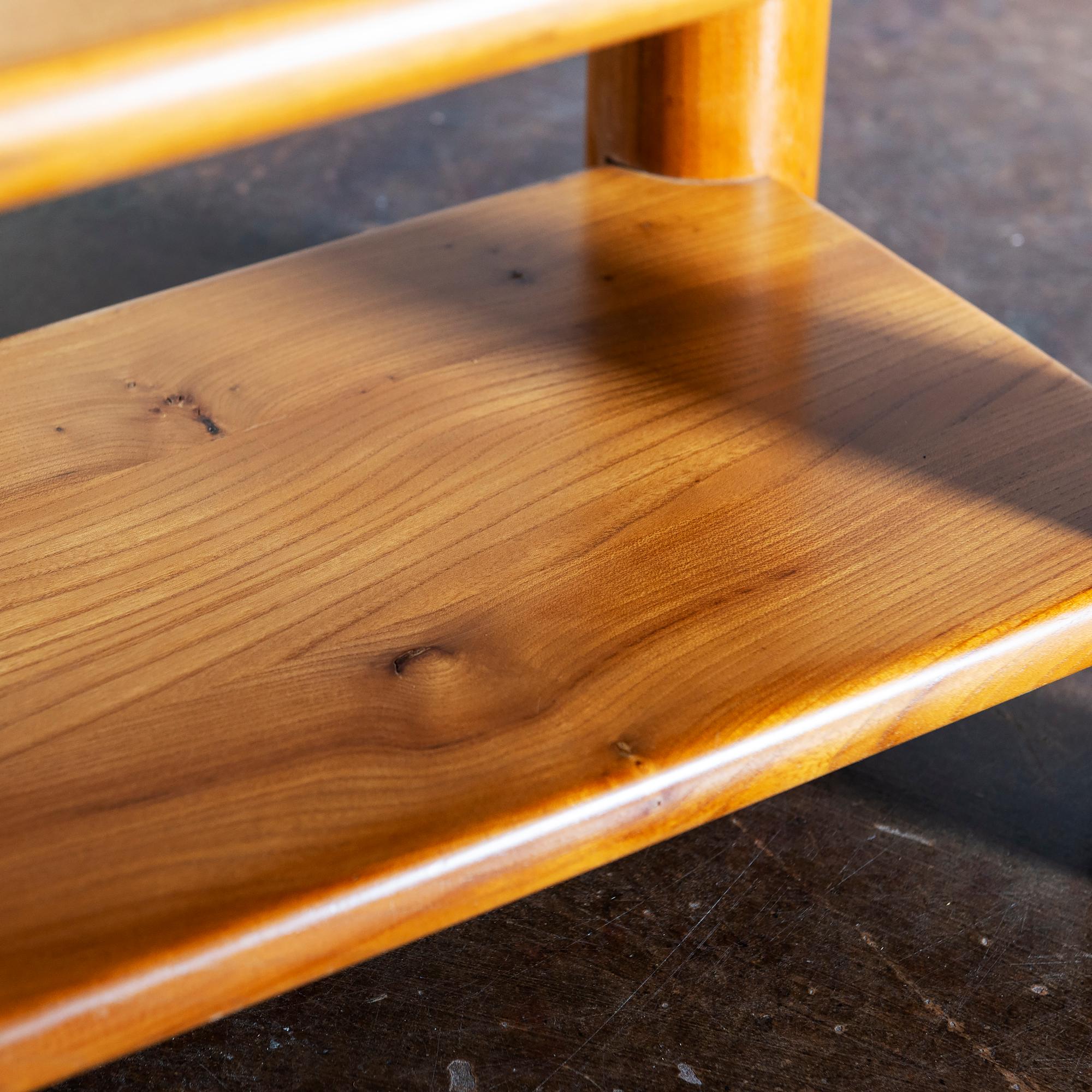 Pair of Elm Moderne Side Tables, France, 1970s 2