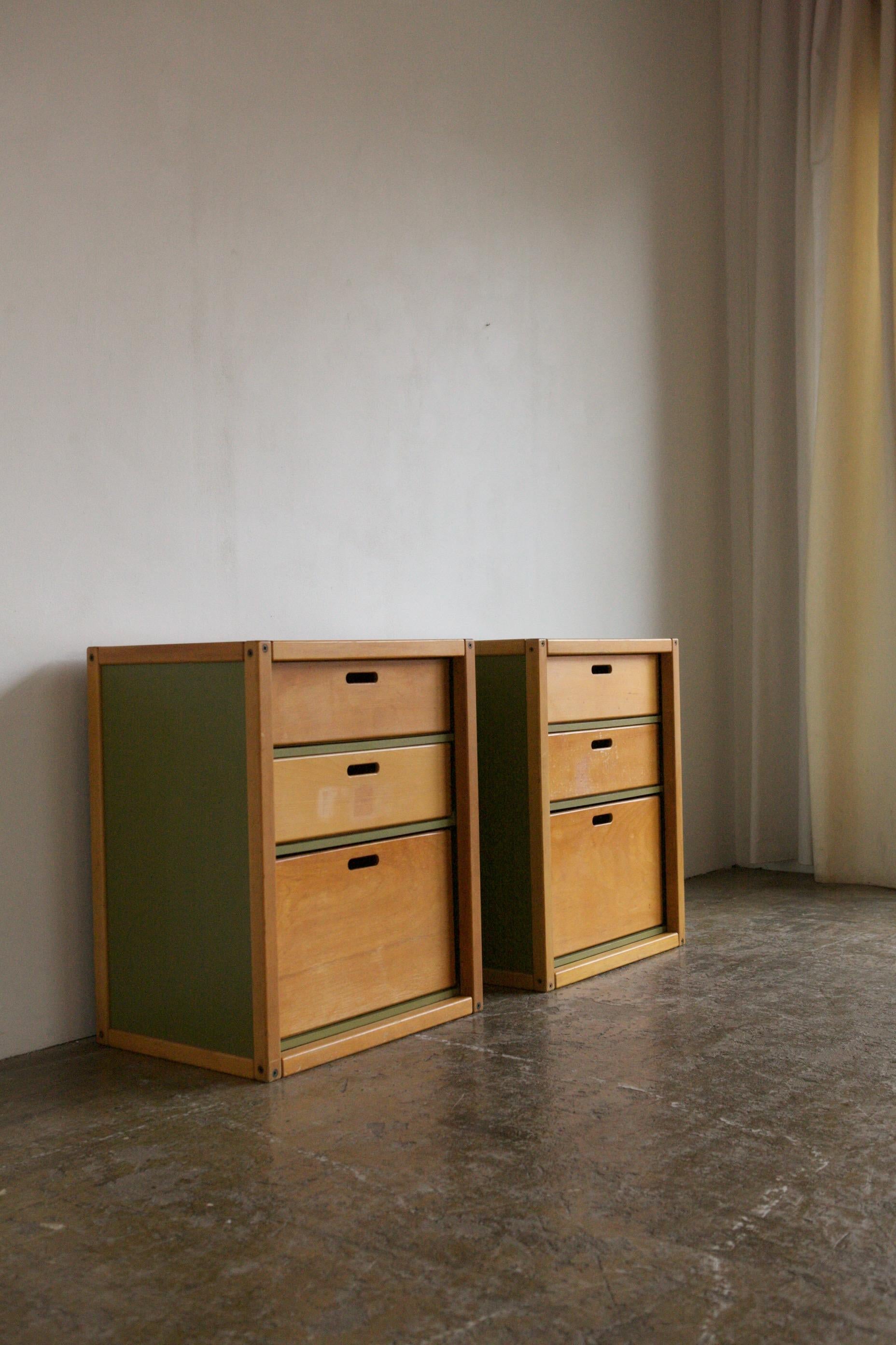Late 20th Century Pair of Elmar Flötotto Chest of Drawers For Sale