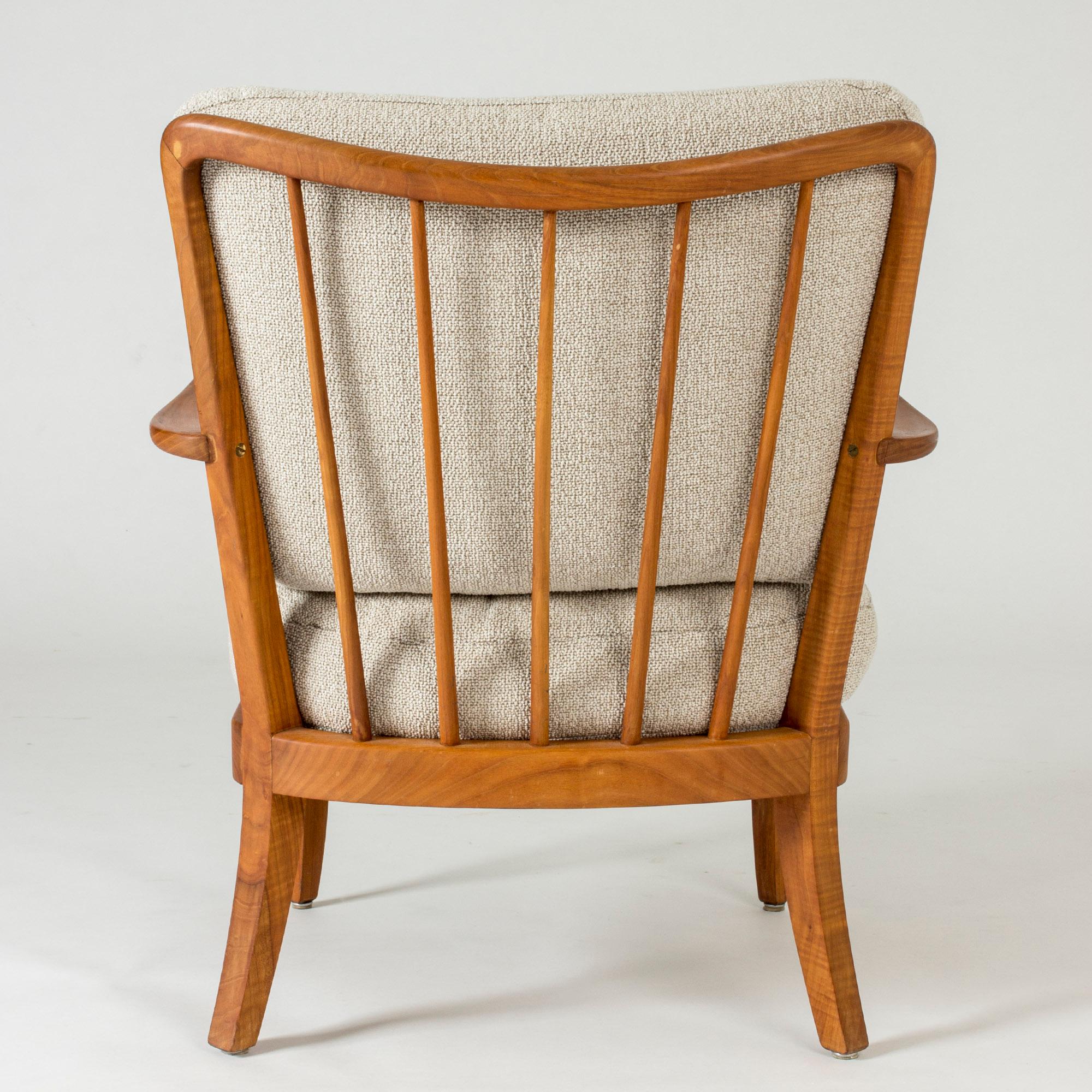 Pair of Elmwood Lounge Chairs by G.A. Berg, Sweden, 1940s 6