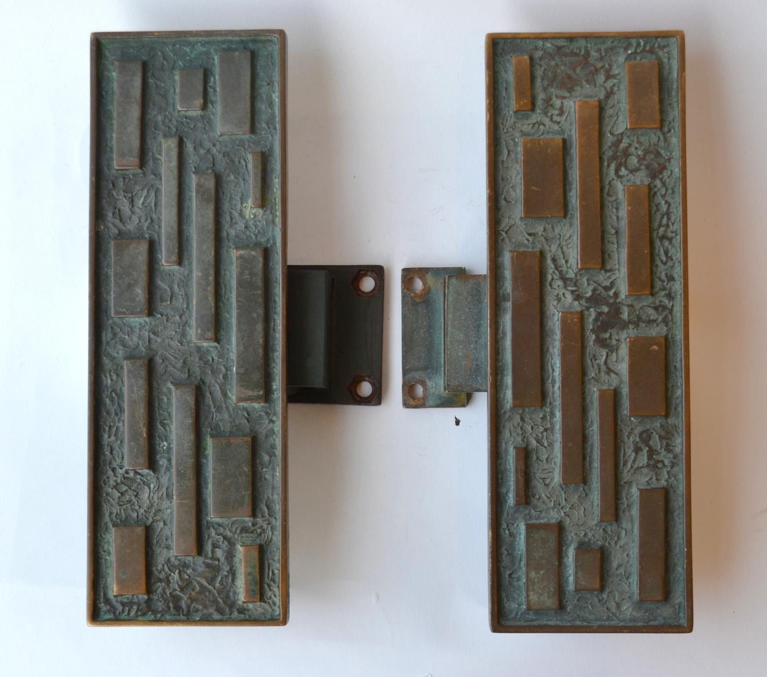 geometric door handles