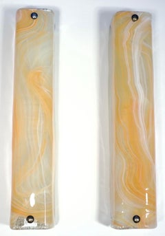 Pair of Kalmar glass sconces , Austria 1980