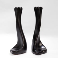 Pair of Elsa Peretti for Tiffany & Co. 'Bone' Ceramic Candlestick Holders